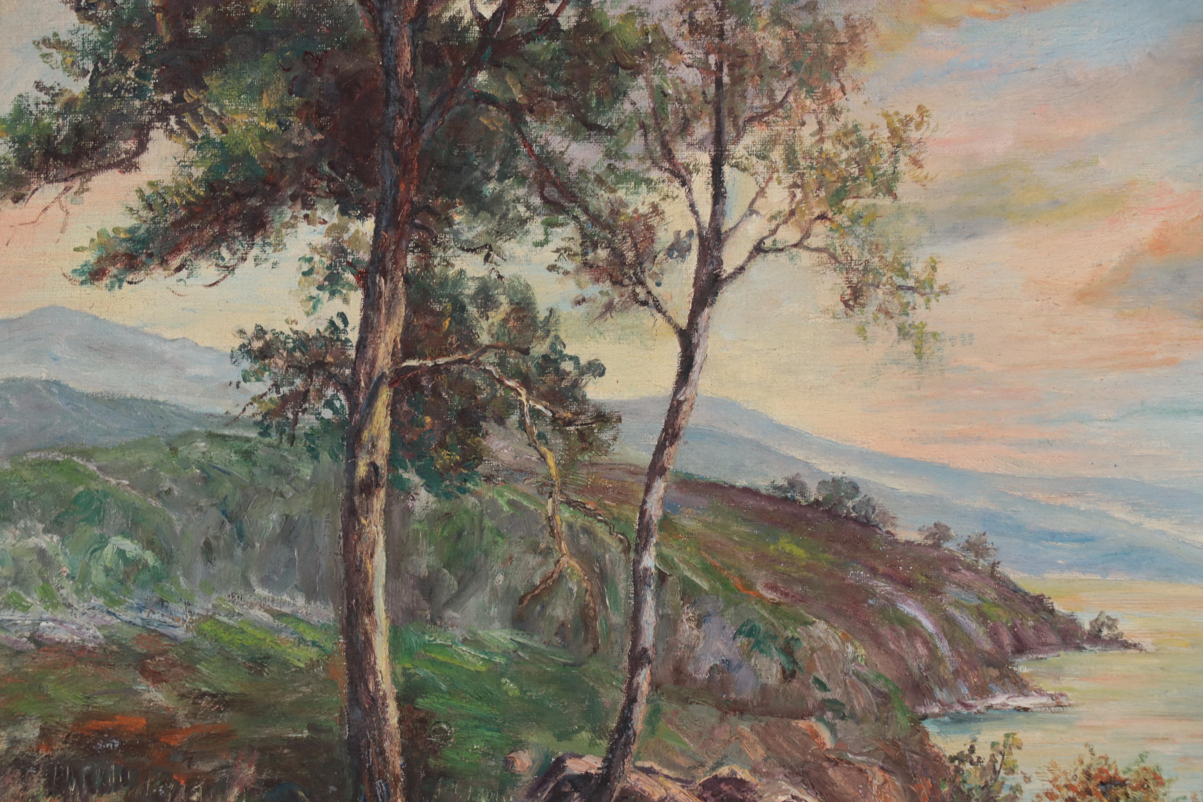 Landscape Oil Painting of Bay