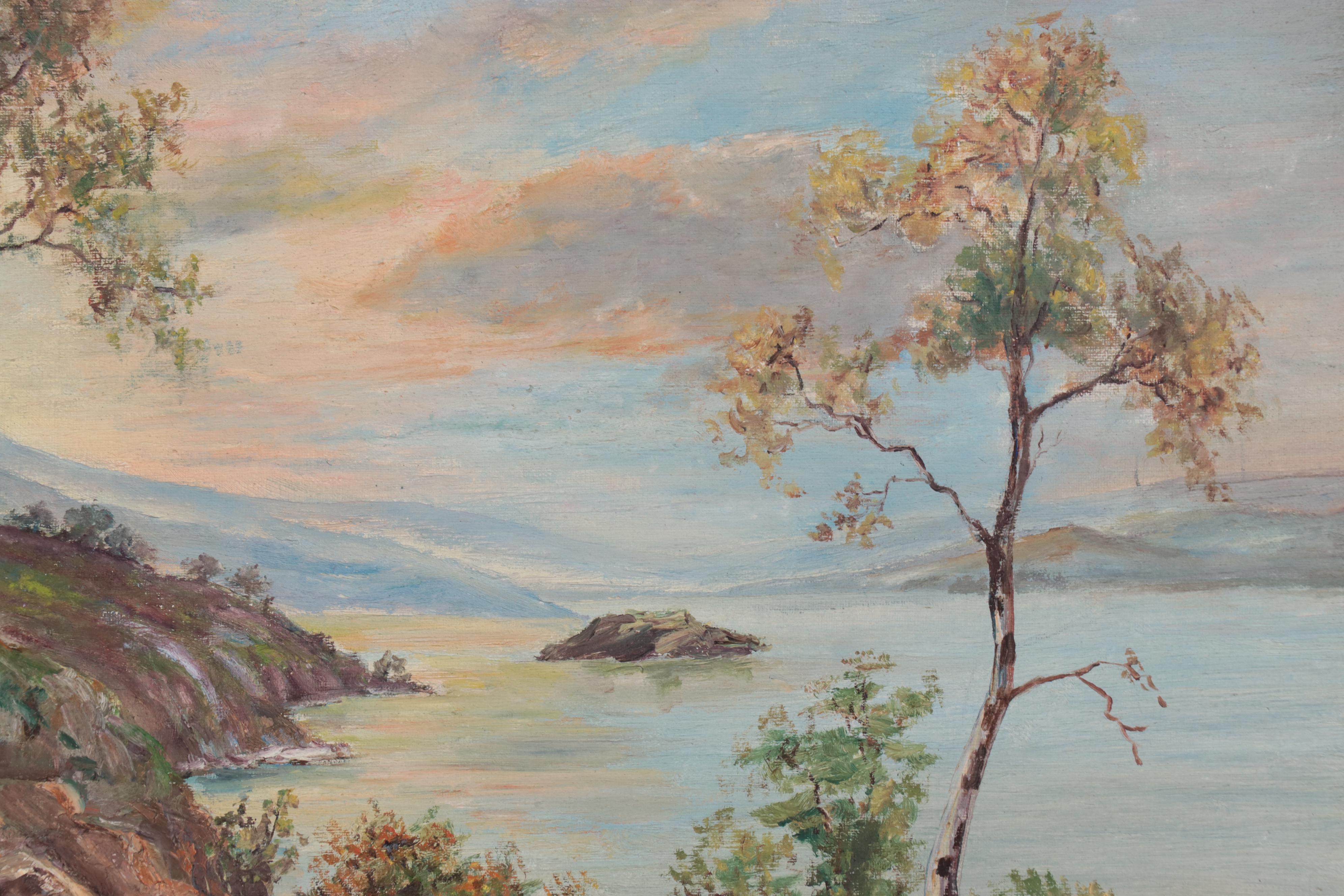 Landscape Oil Painting of Bay