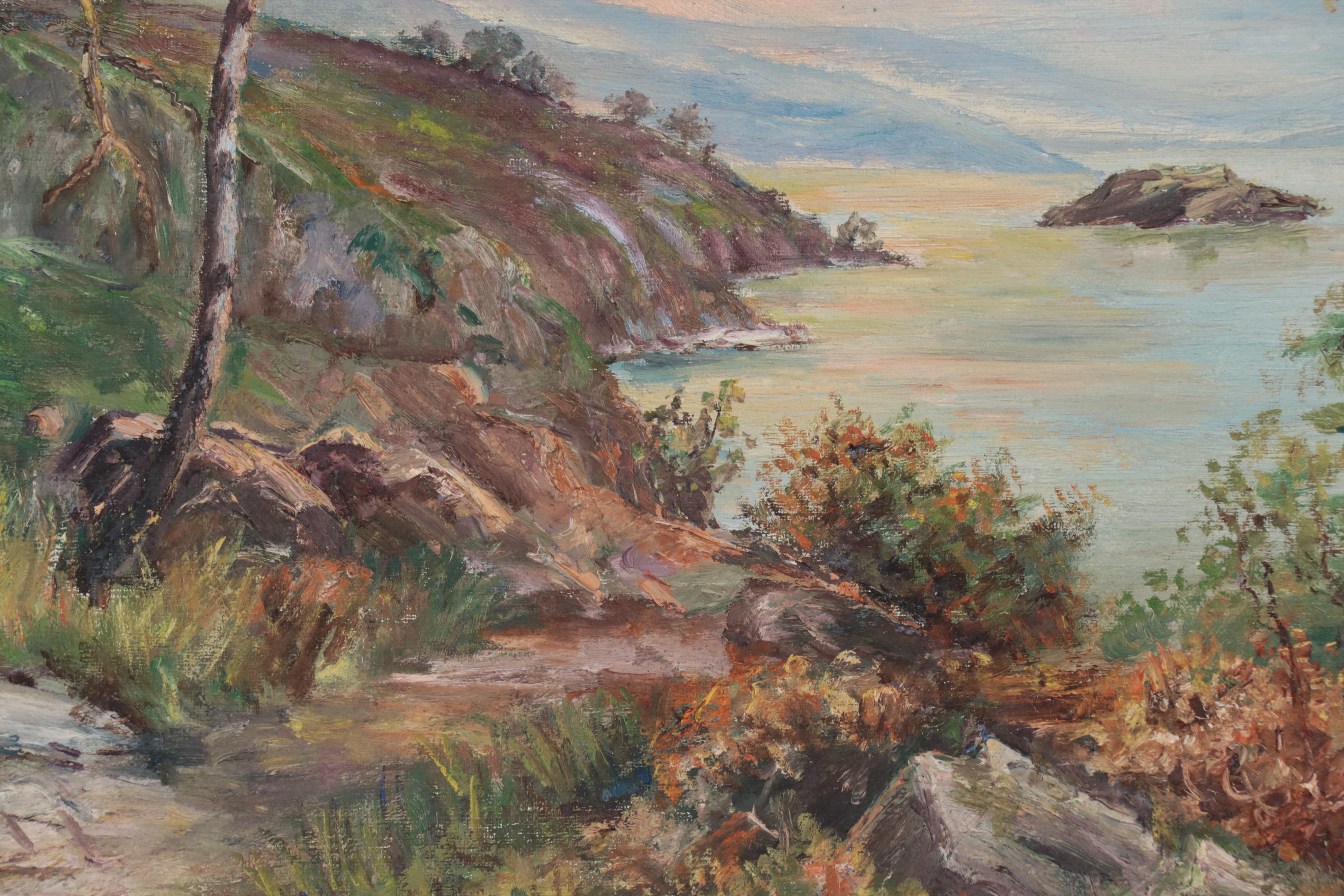 Landscape Oil Painting of Bay