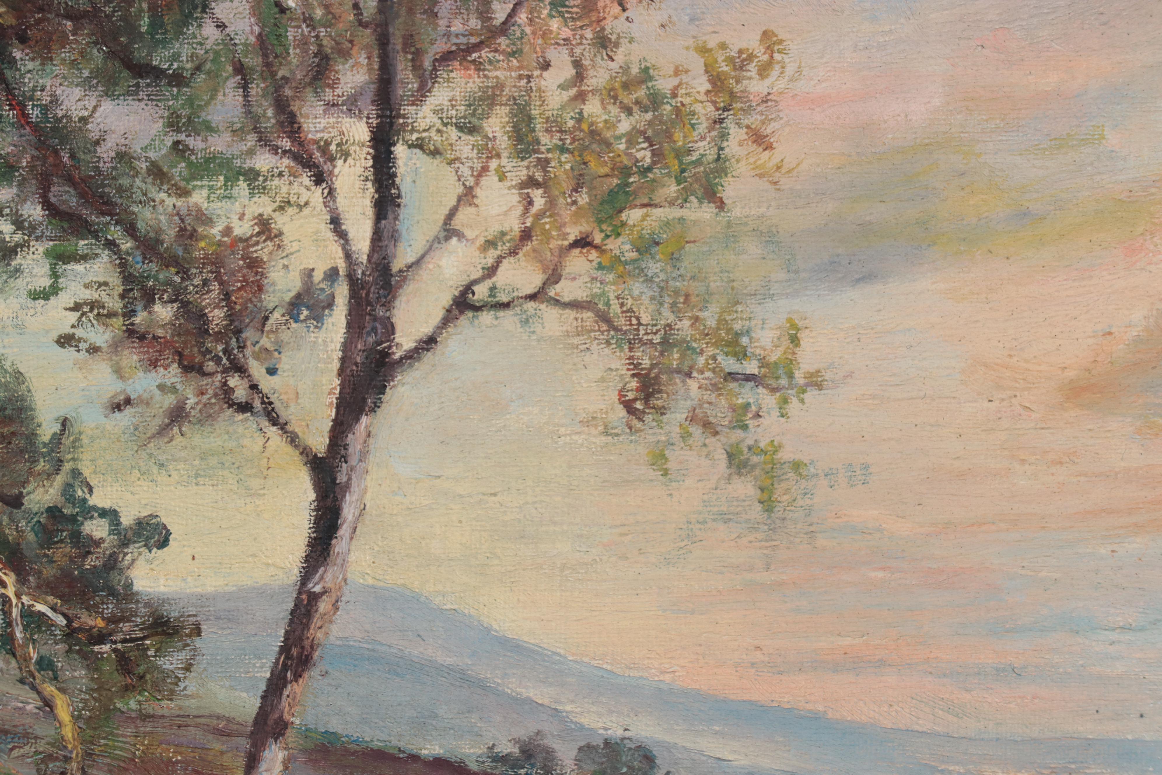 Landscape Oil Painting of Bay