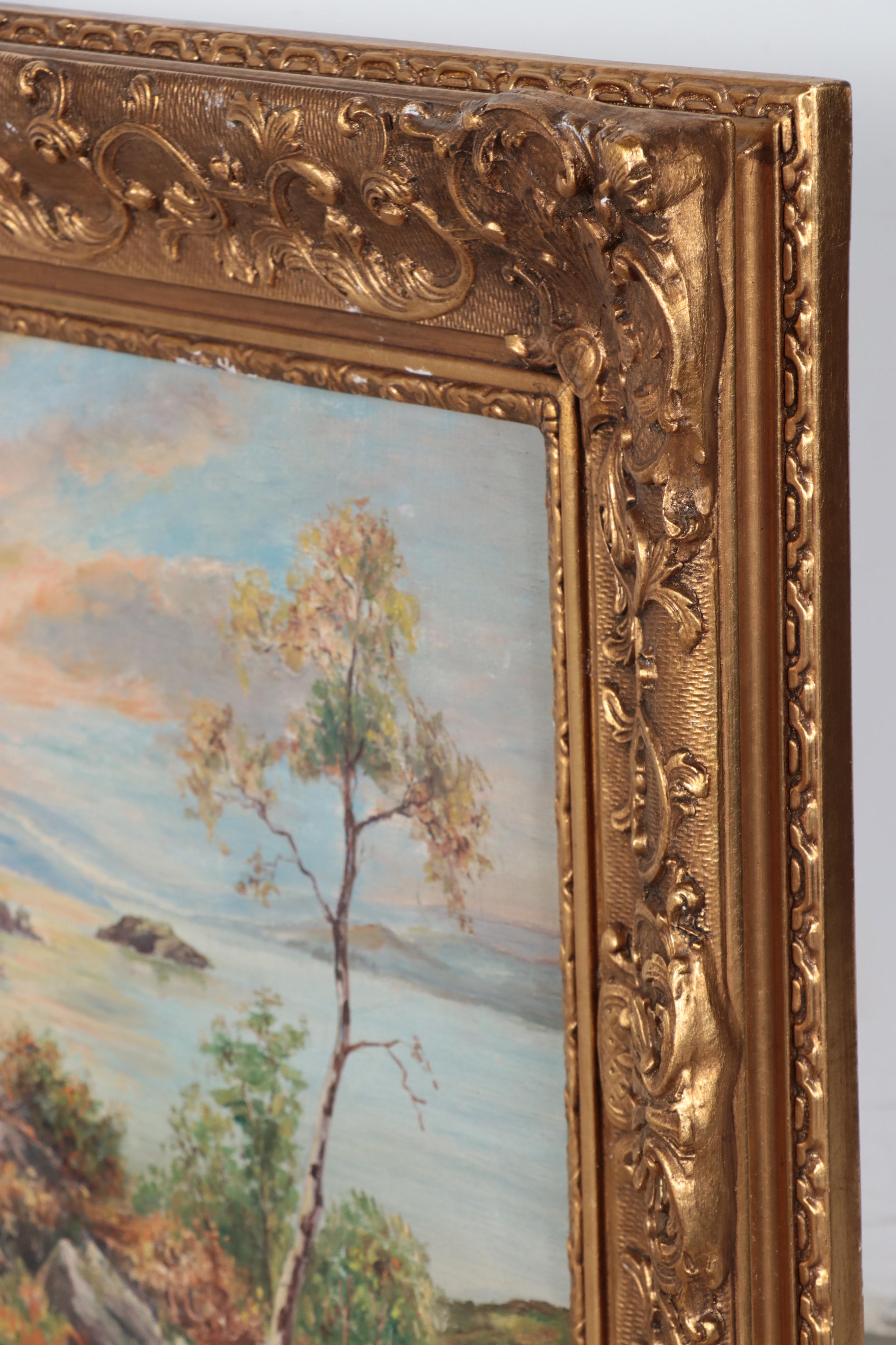 Landscape Oil Painting of Bay