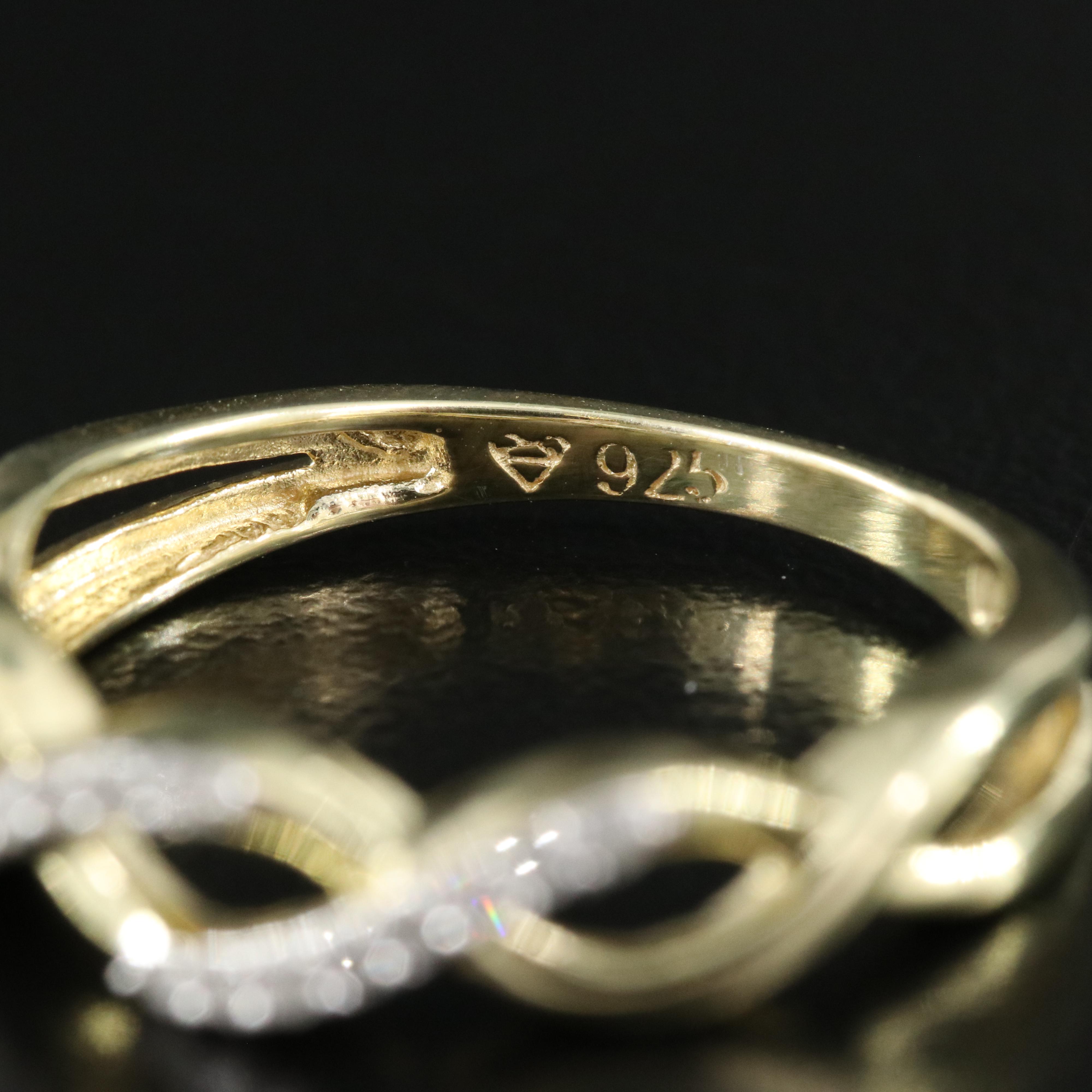 Sterling Diamond Braided Band