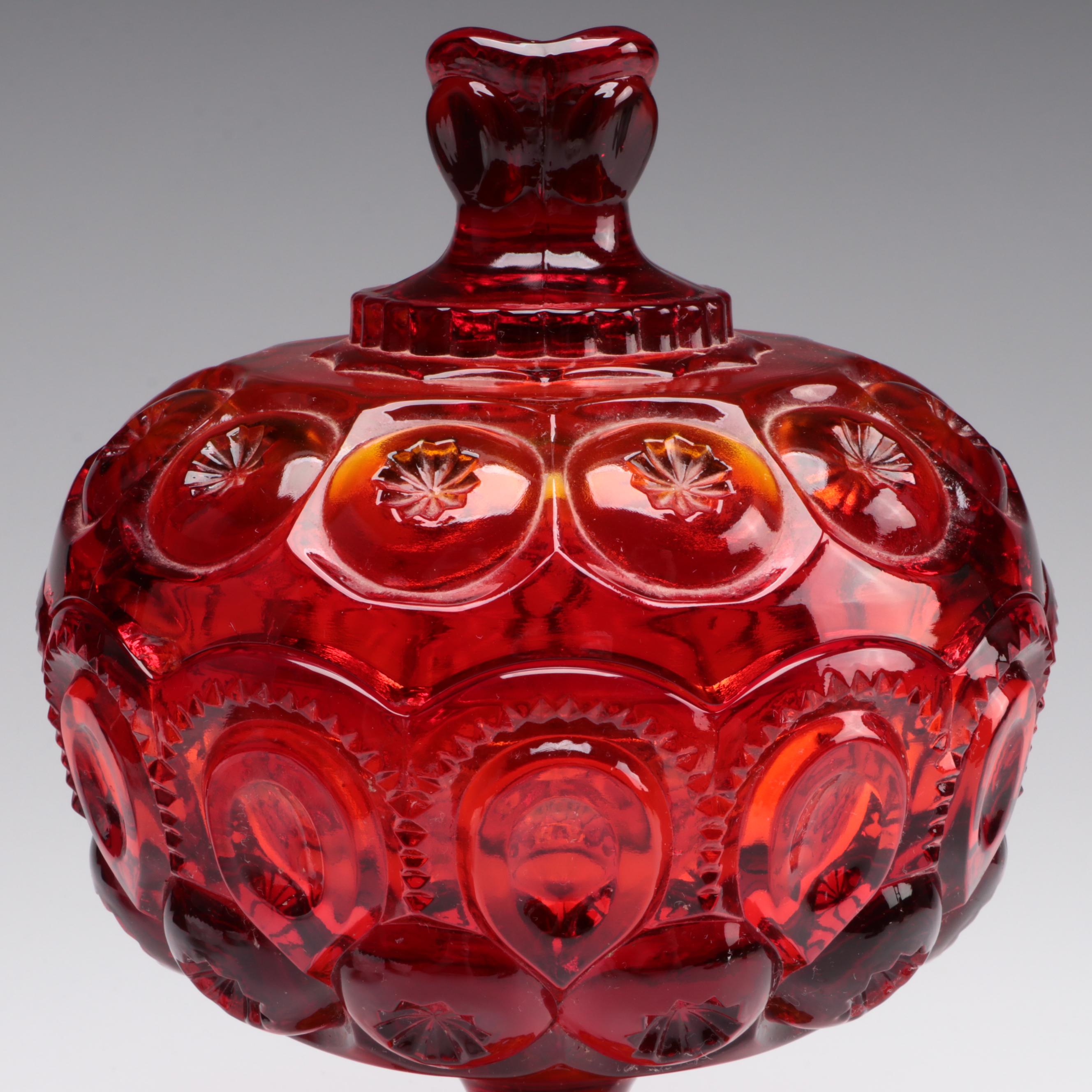 Fenton Milk Glass Centerpiece Candle Holders and Other Moon and Stars Compote