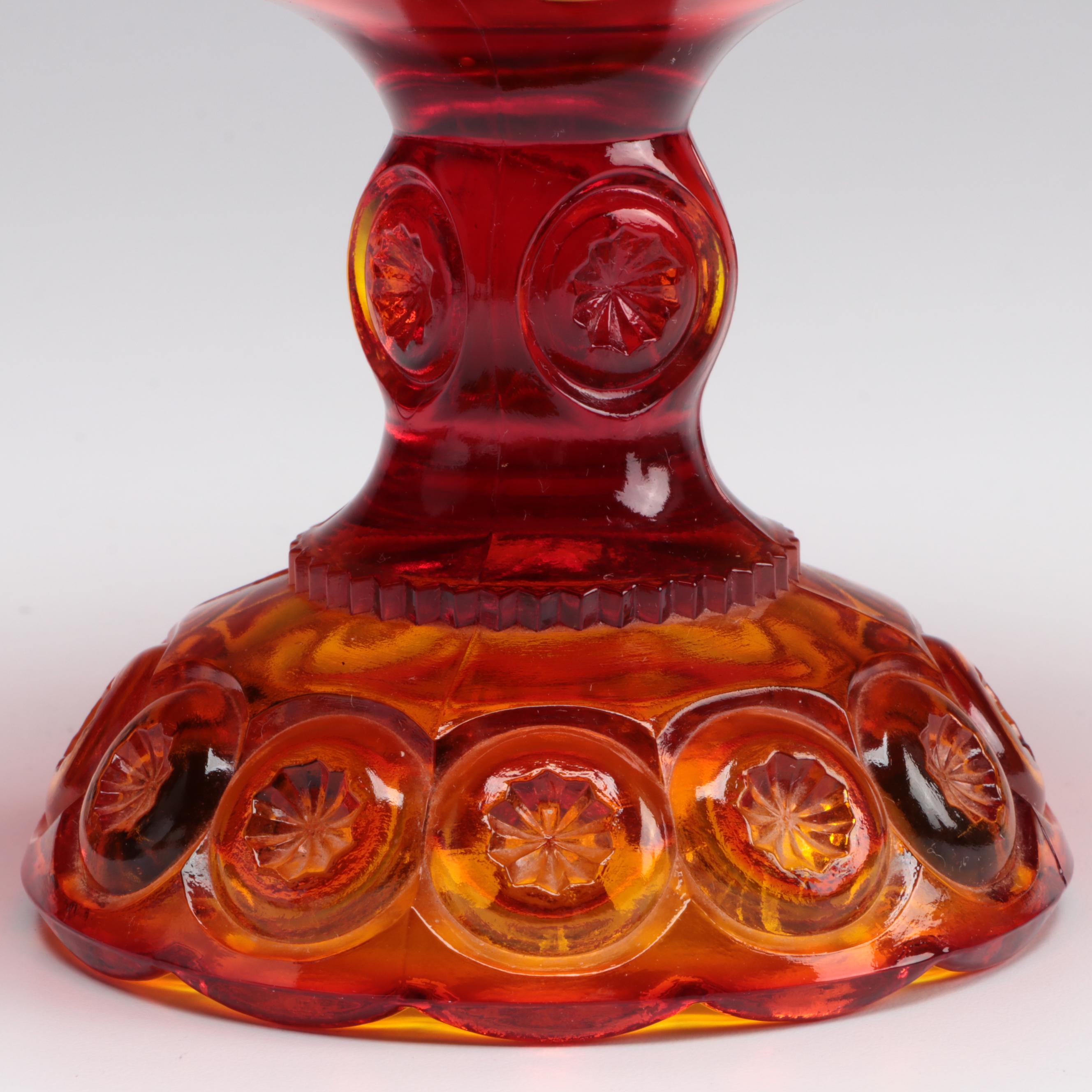 Fenton Milk Glass Centerpiece Candle Holders and Other Moon and Stars Compote