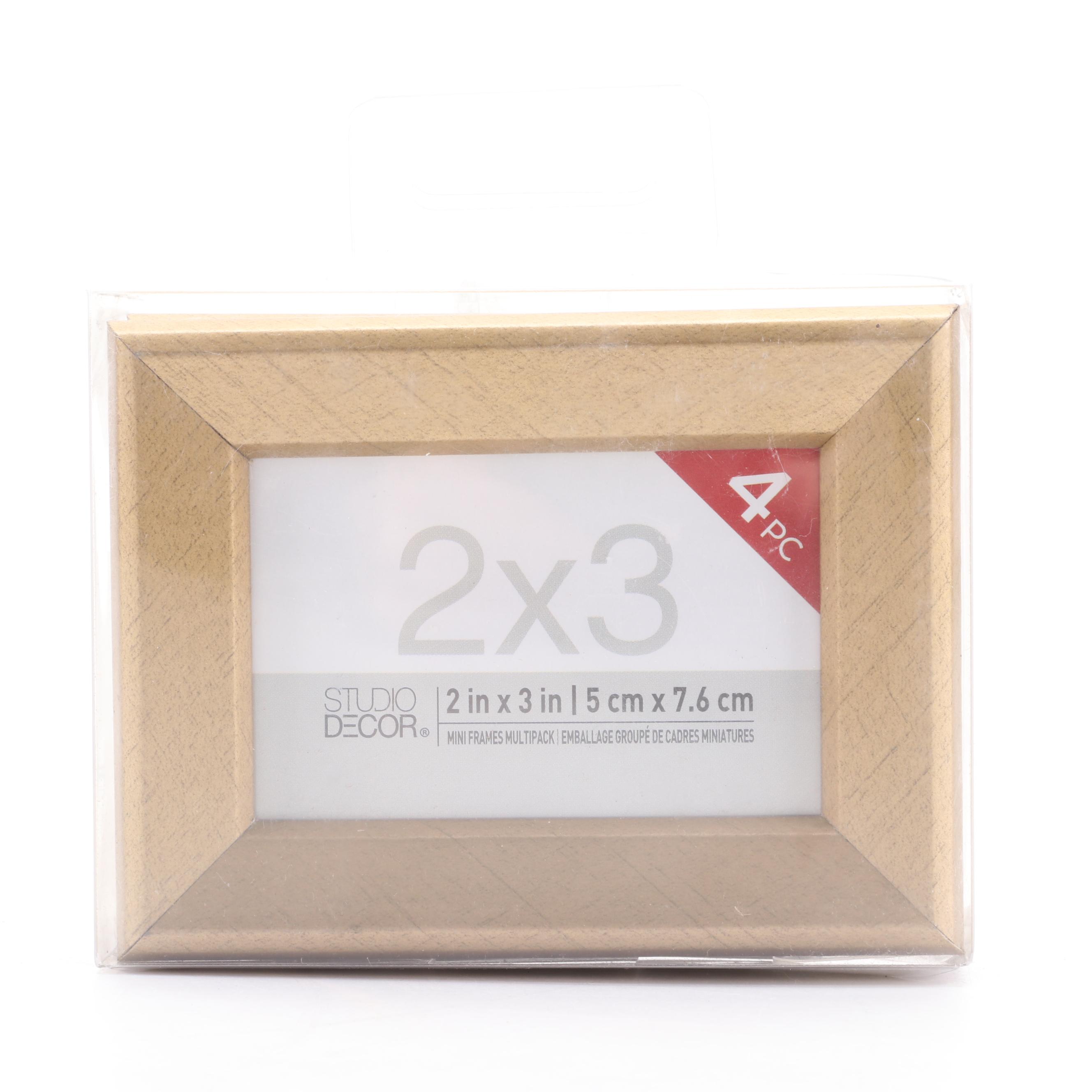 Four 4-piece Studio Decor 2x3 Picture Frame Packs