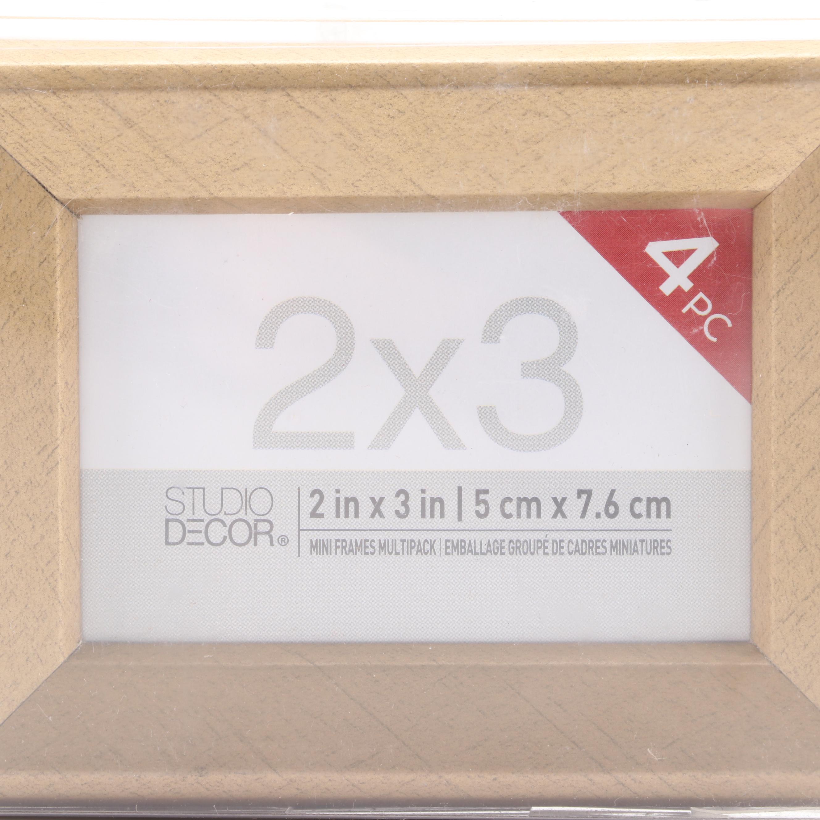 Four 4-piece Studio Decor 2x3 Picture Frame Packs