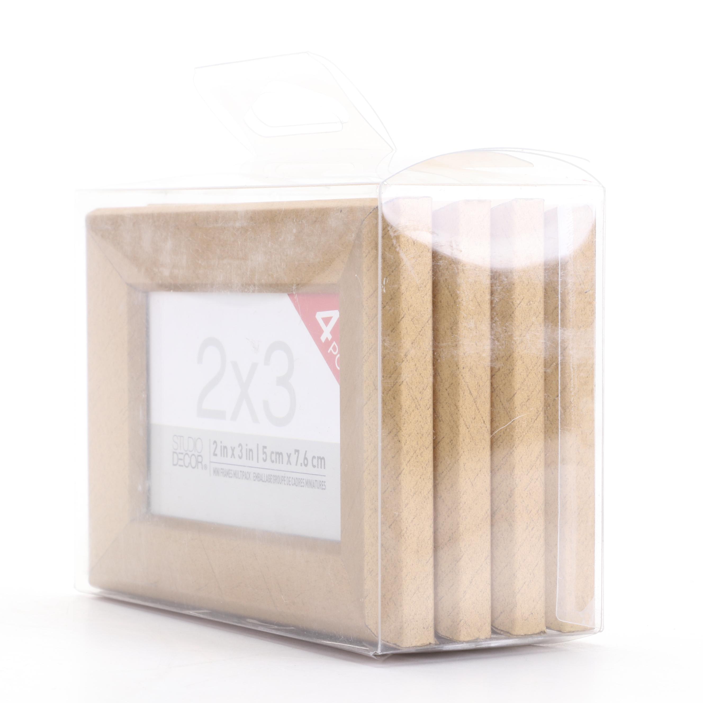 Four 4-piece Studio Decor 2x3 Picture Frame Packs