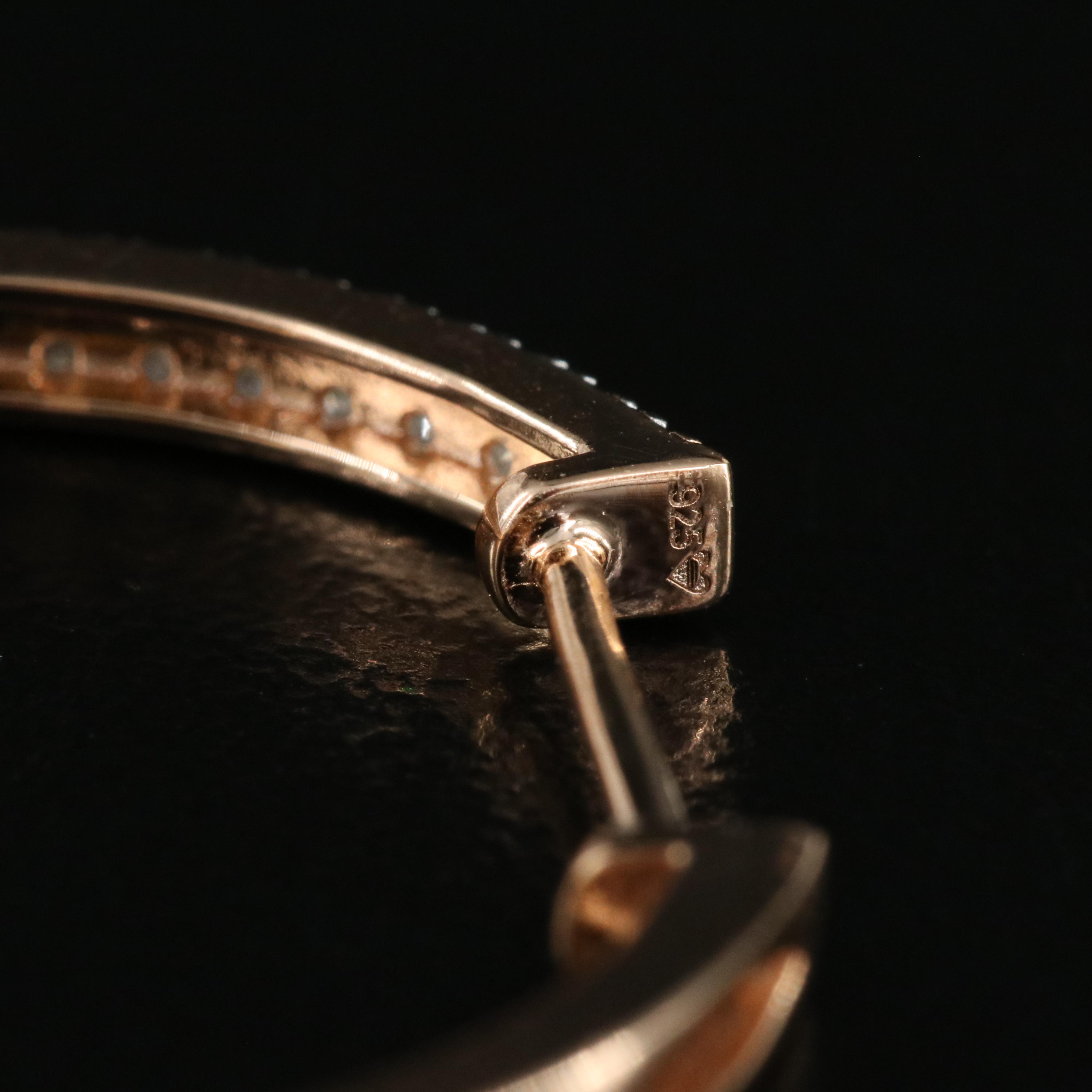 Sterling Double Row Hoop Earrings