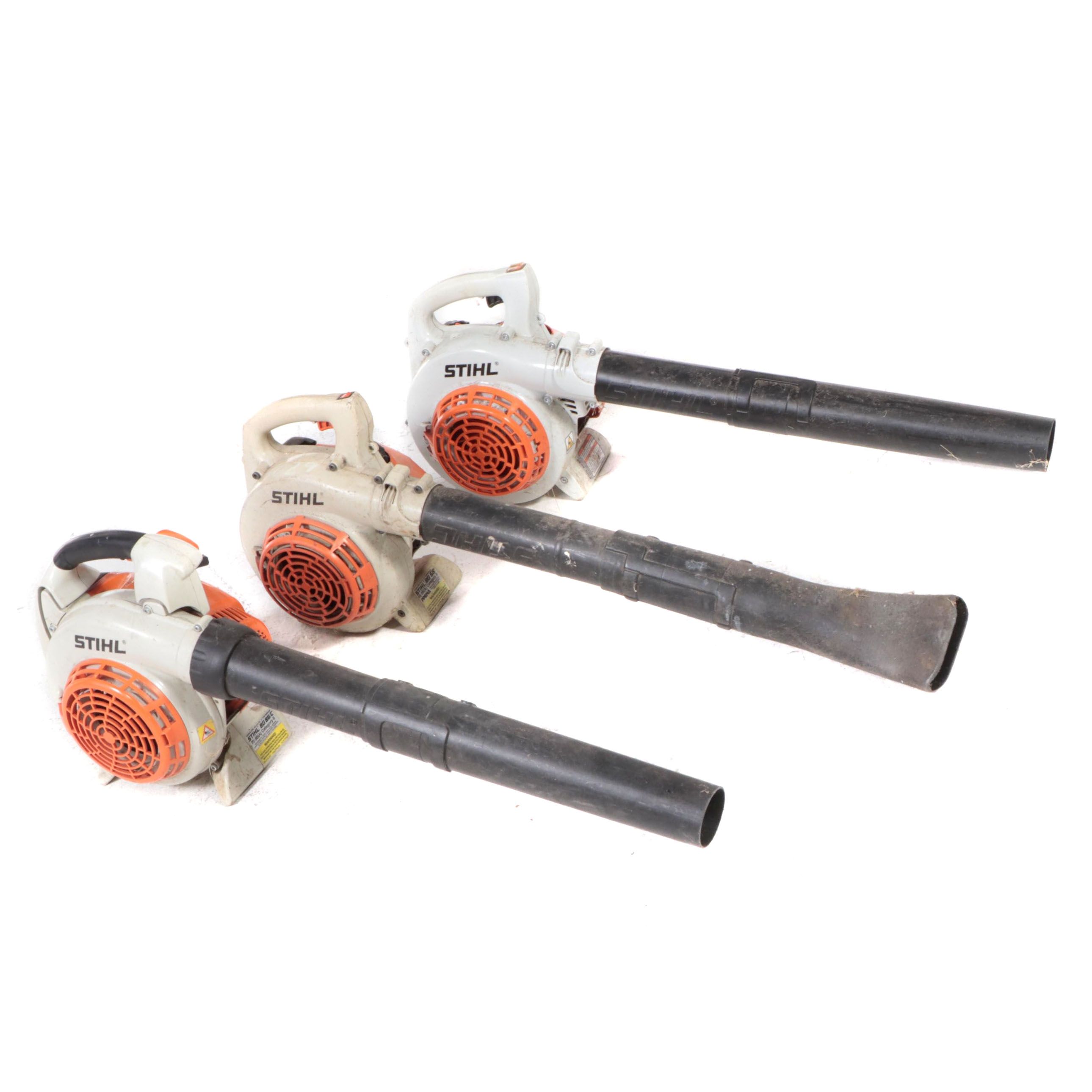 Three Stihl Gas-Powered Leaf Blowers