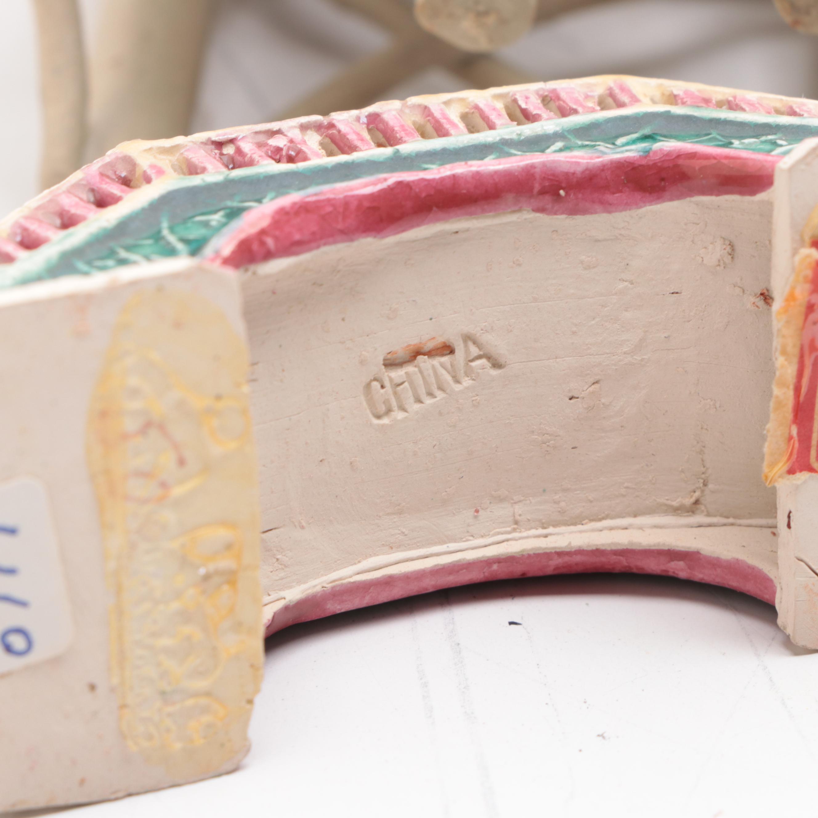 Chinese Shiwan Ware Figurines, Late 20th Century