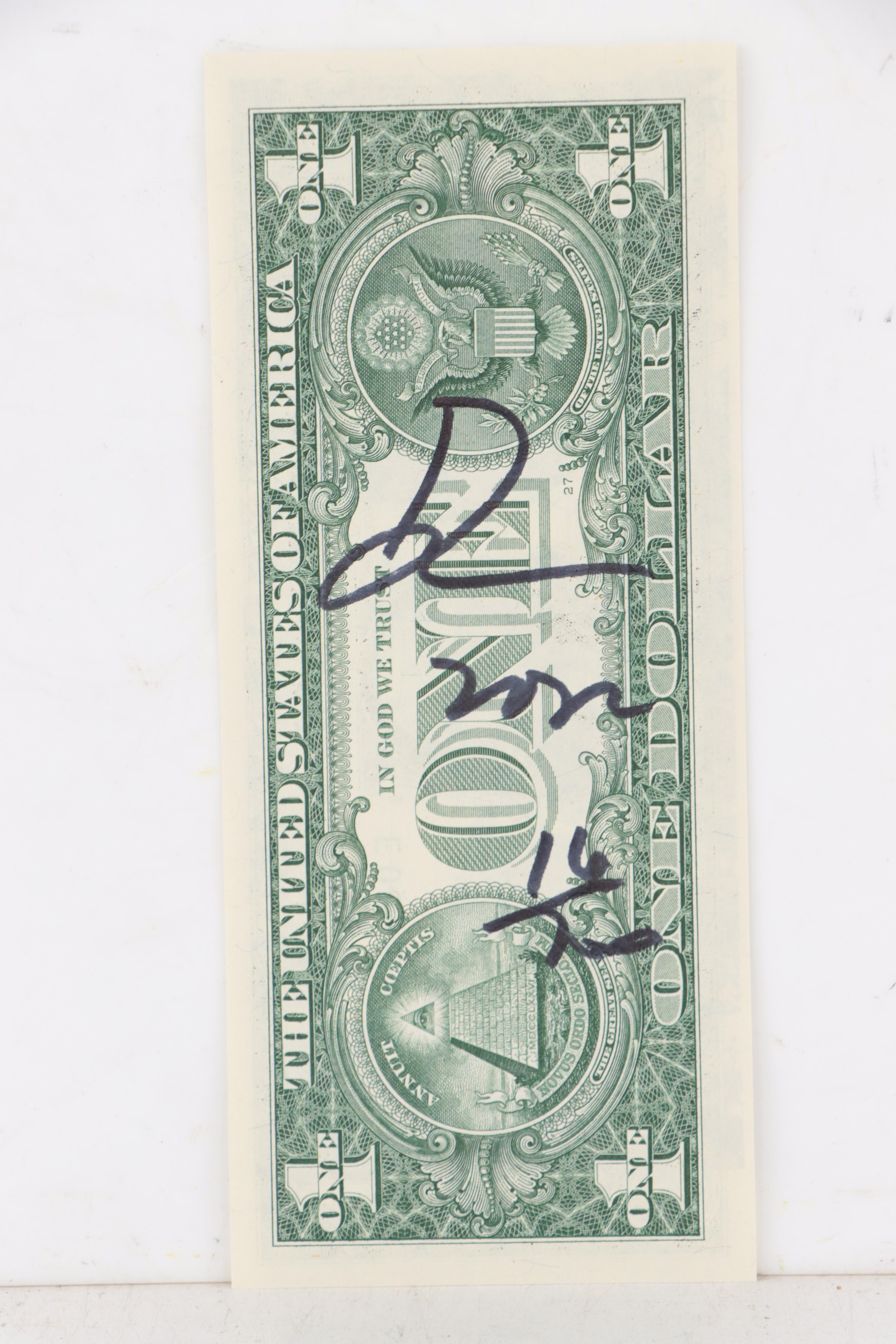 Death NYC Pop Art Graphic Print on Banknote, 2022