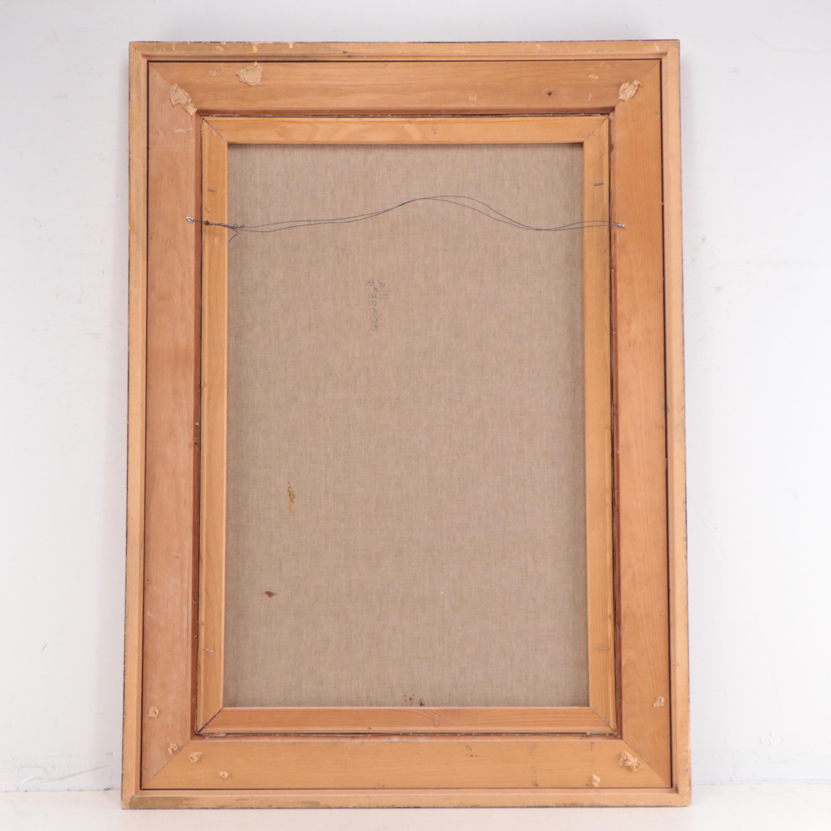 Althoff Idyllic Woodland Landscape Oil Painting