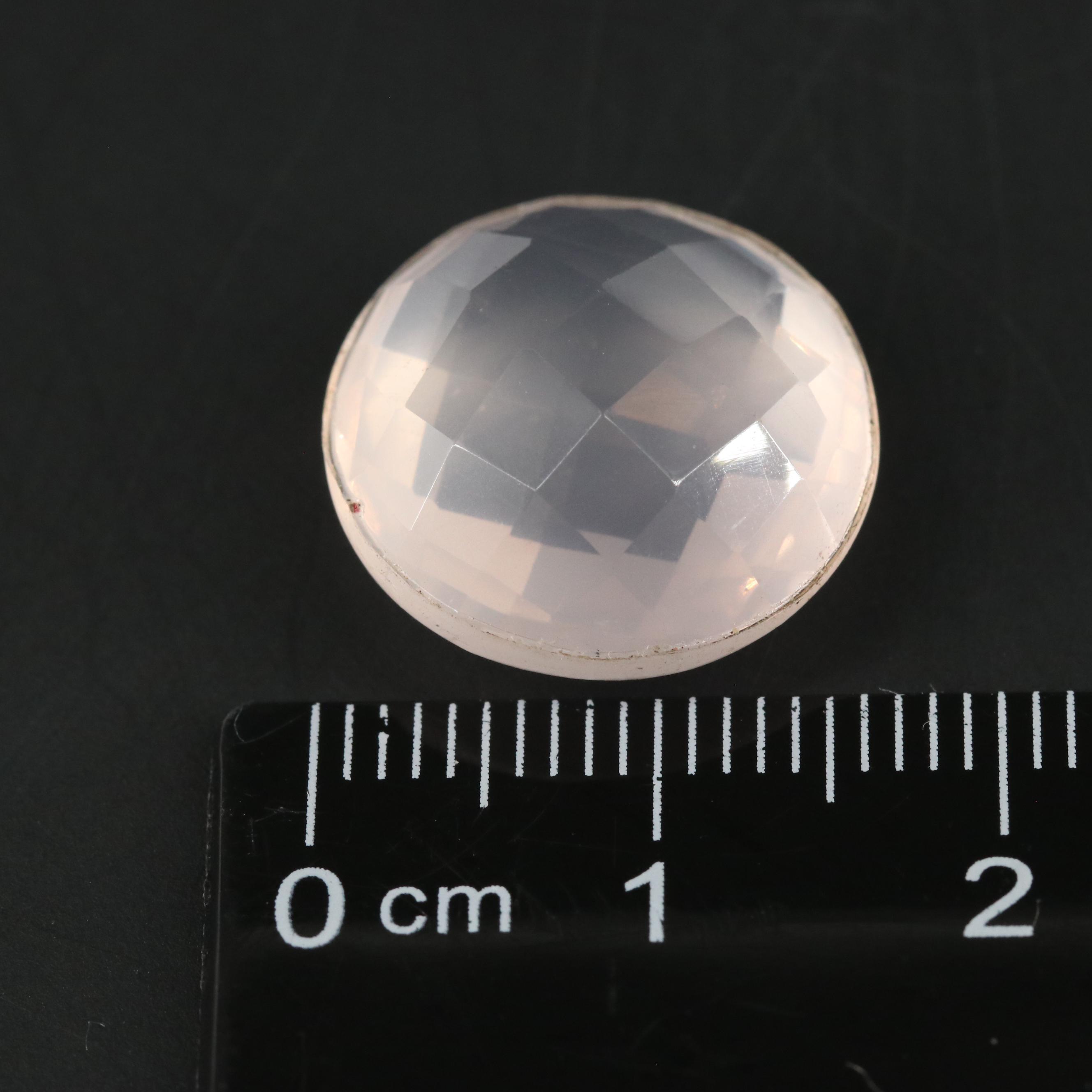Loose 12.82 CT Rose Quartz