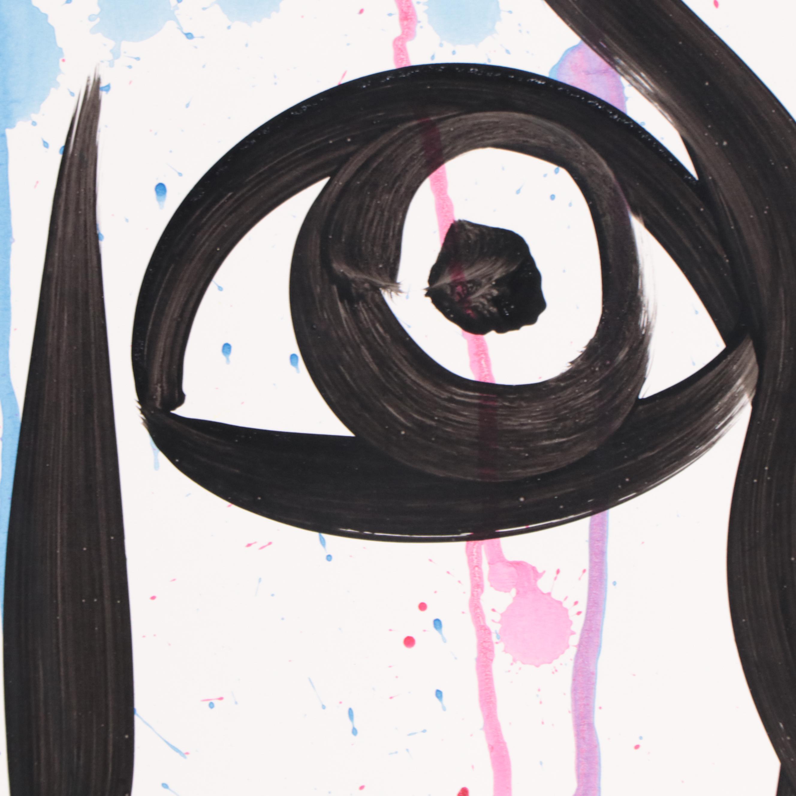 Peter Keil Abstract Portrait Acrylic Painting