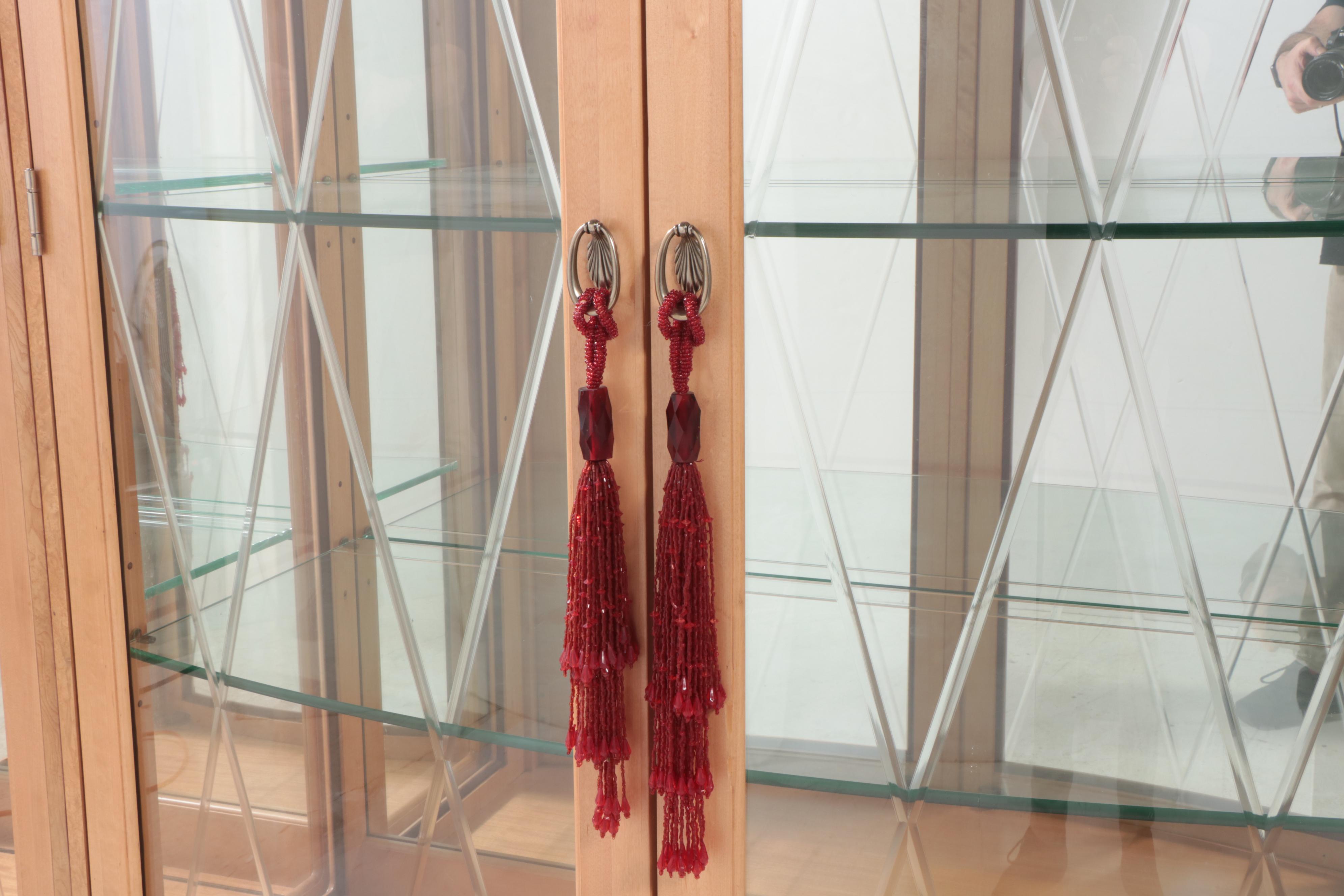 Thomasville "Bogart" Three-Piece Art Deco Style China Cabinet