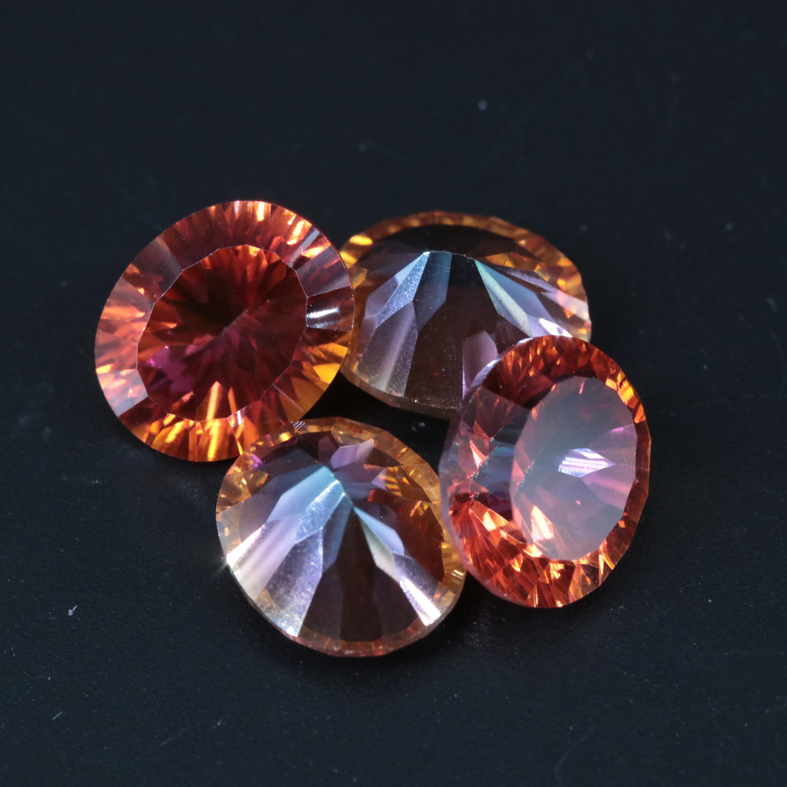 Loose 18.00 CTW Orange Quartz