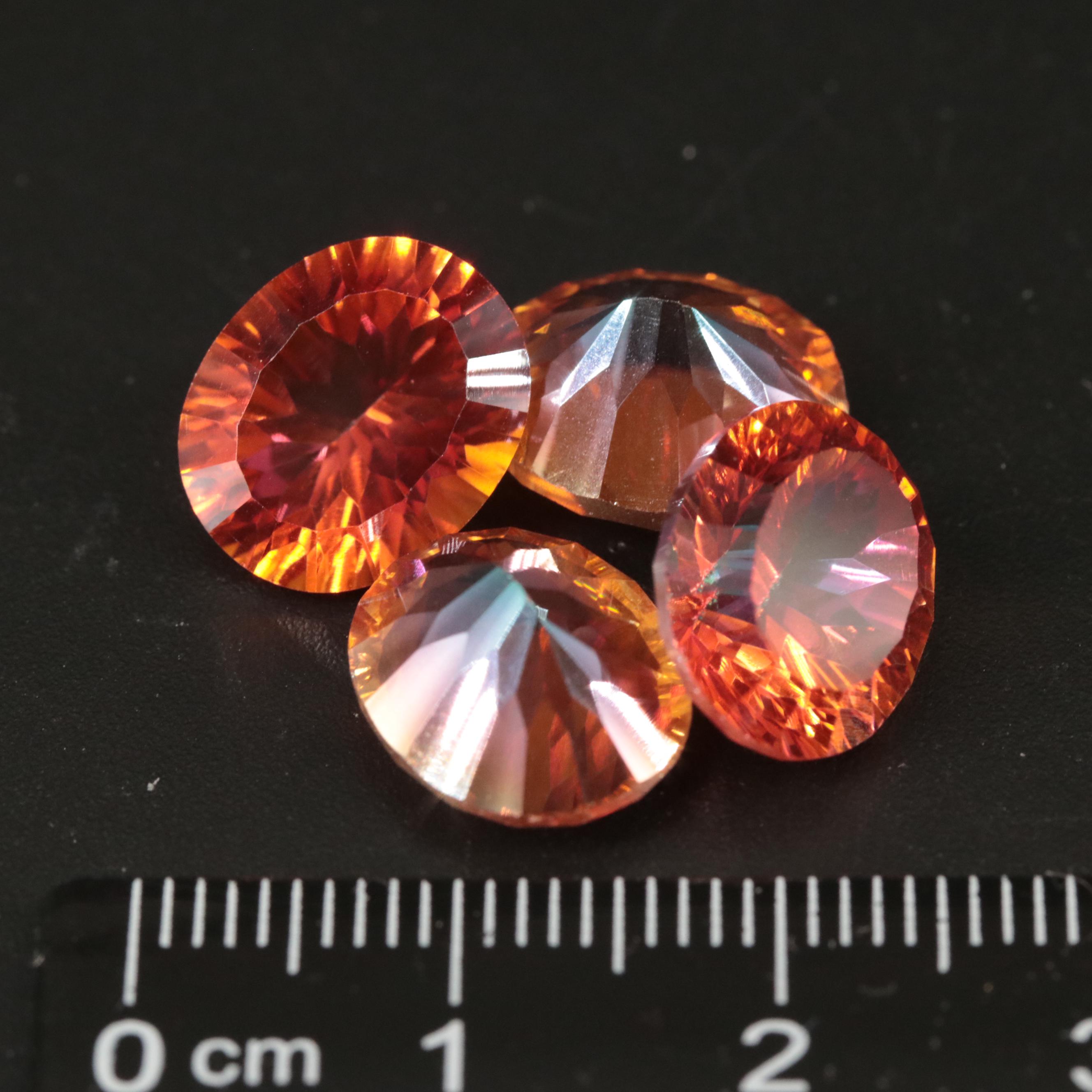 Loose 18.00 CTW Orange Quartz