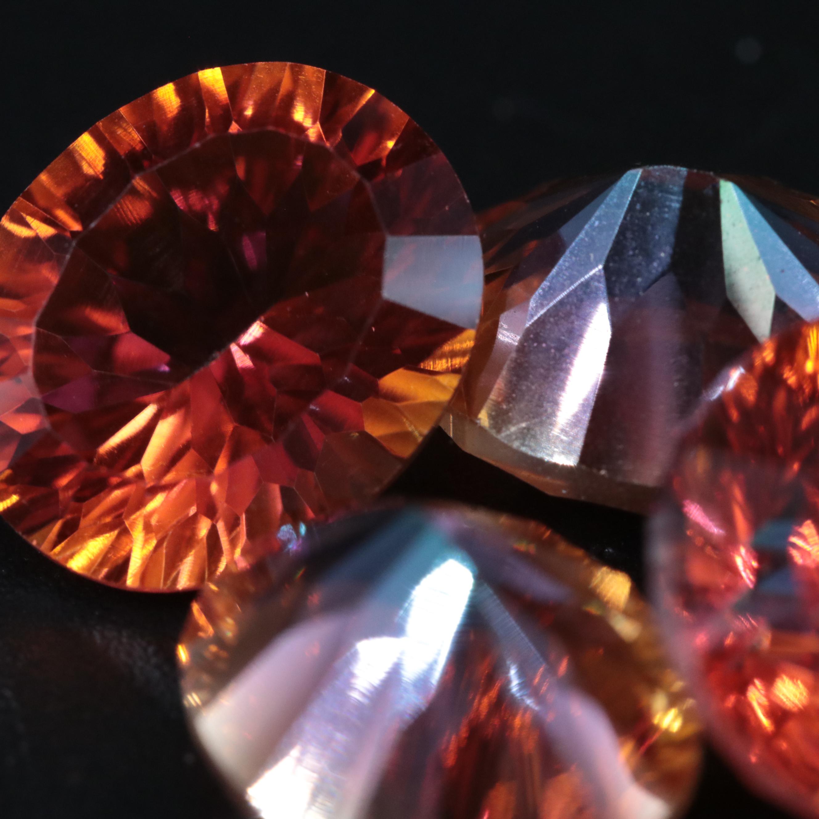 Loose 18.00 CTW Orange Quartz