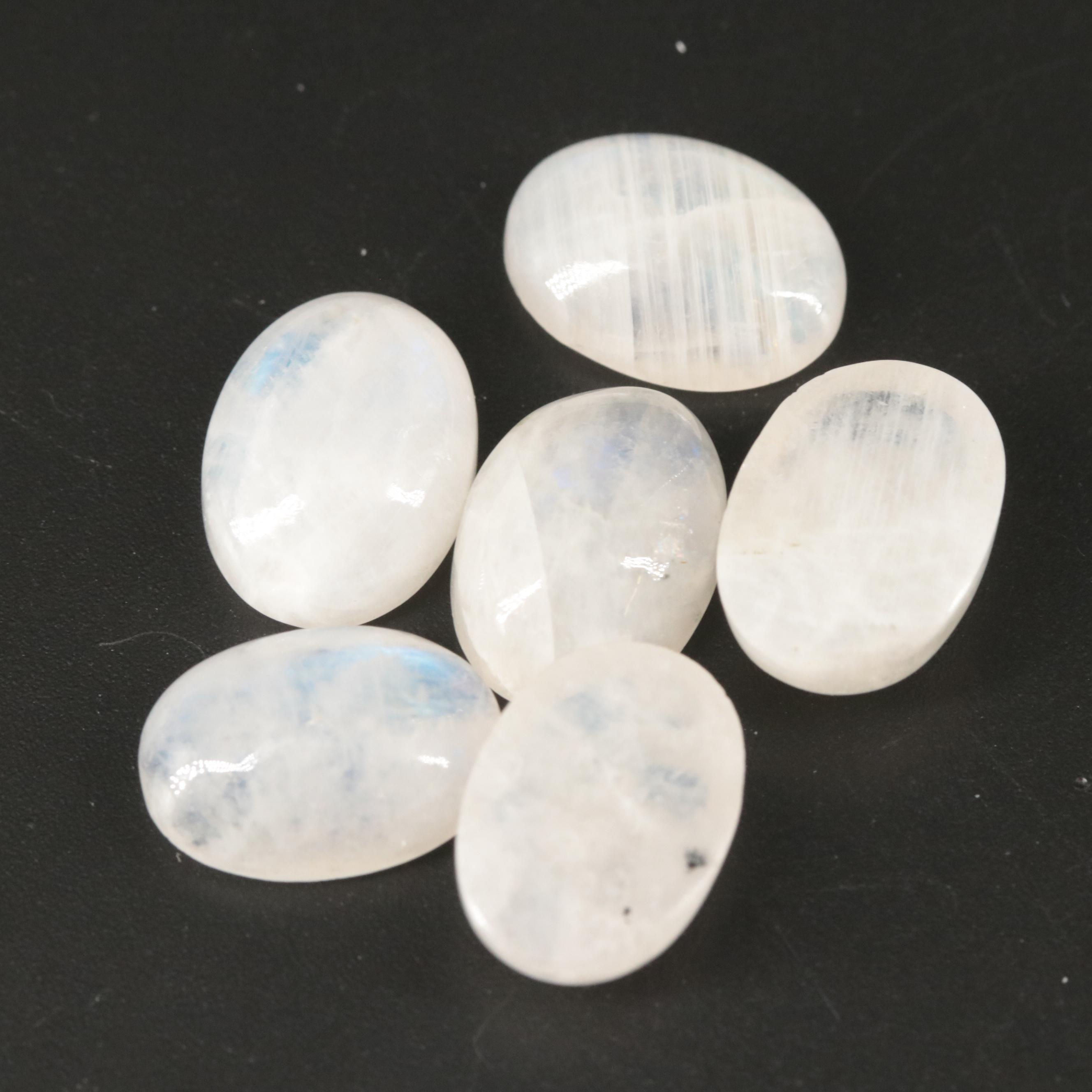 Loose 36.72 CTW Rainbow Moonstone