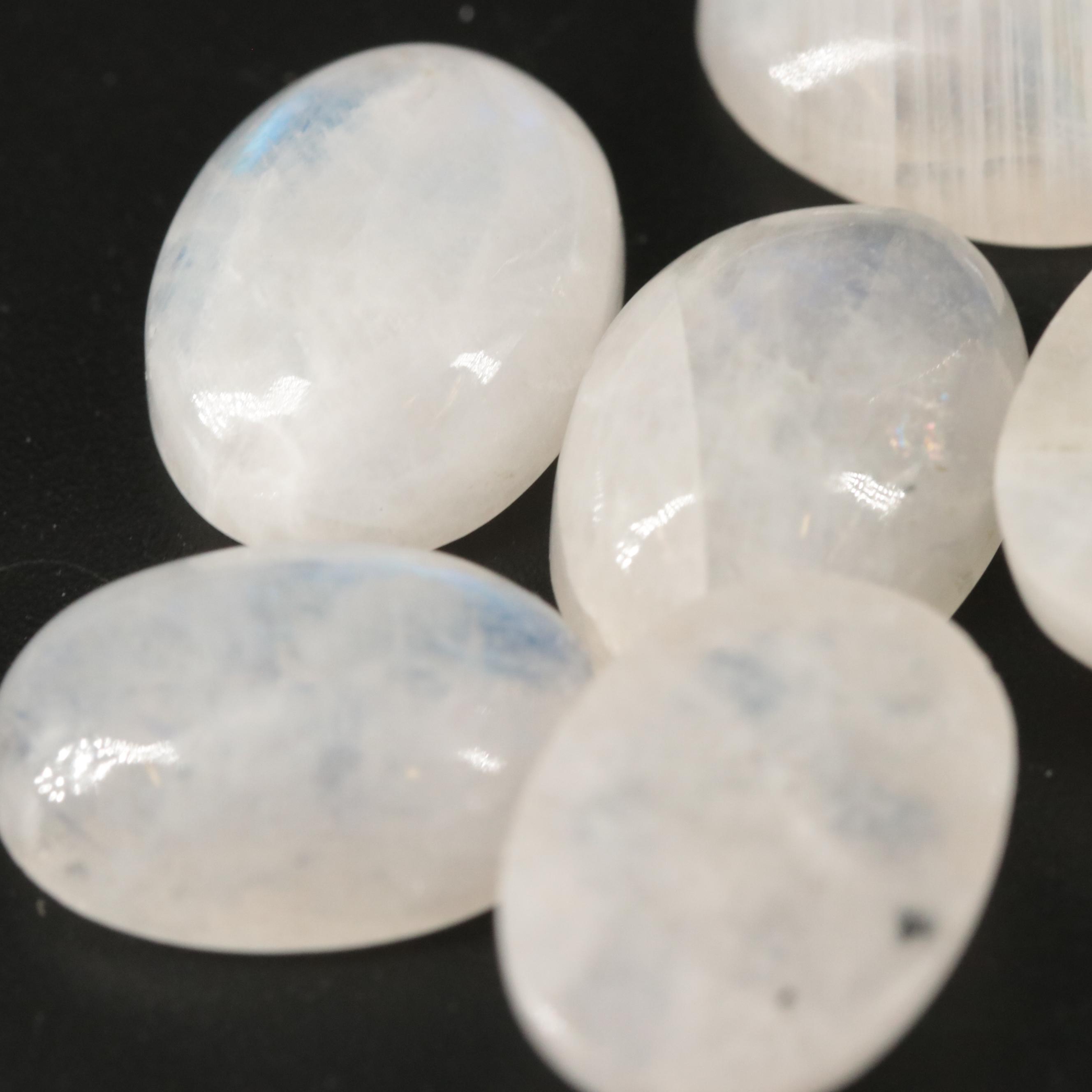 Loose 36.72 CTW Rainbow Moonstone