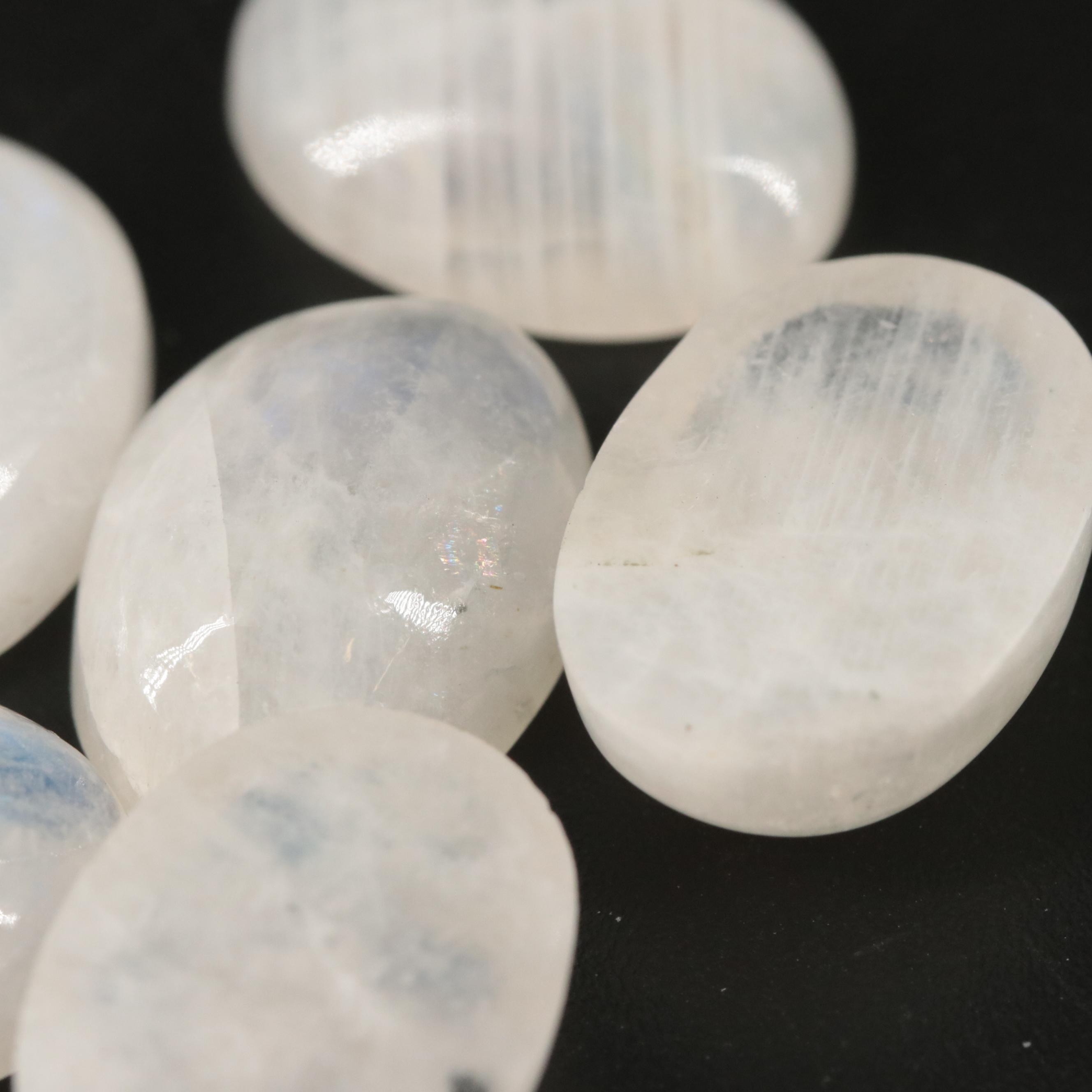 Loose 36.72 CTW Rainbow Moonstone