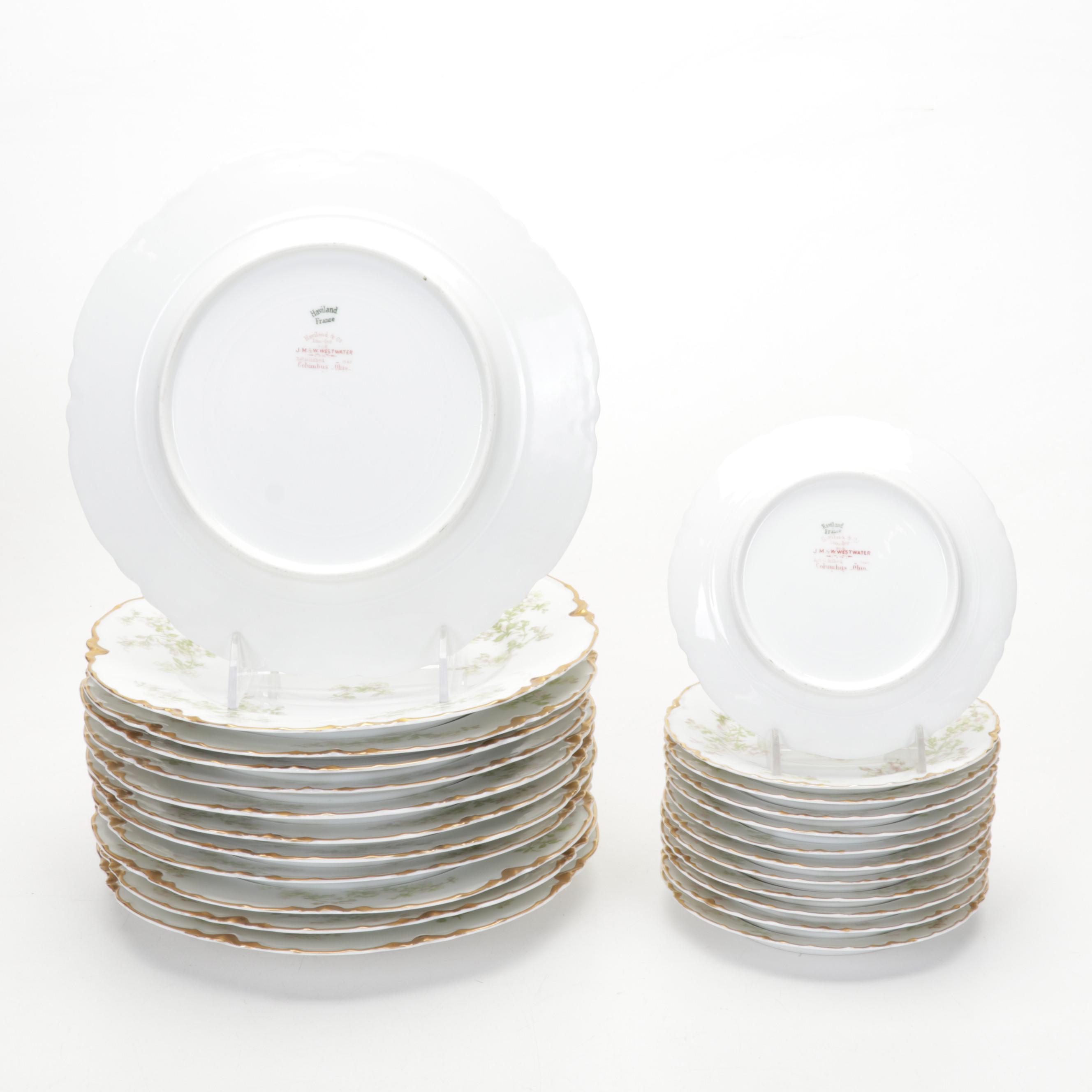 Haviland Limoges Rose Spray Porcelain Dinnerware, 1894-1931