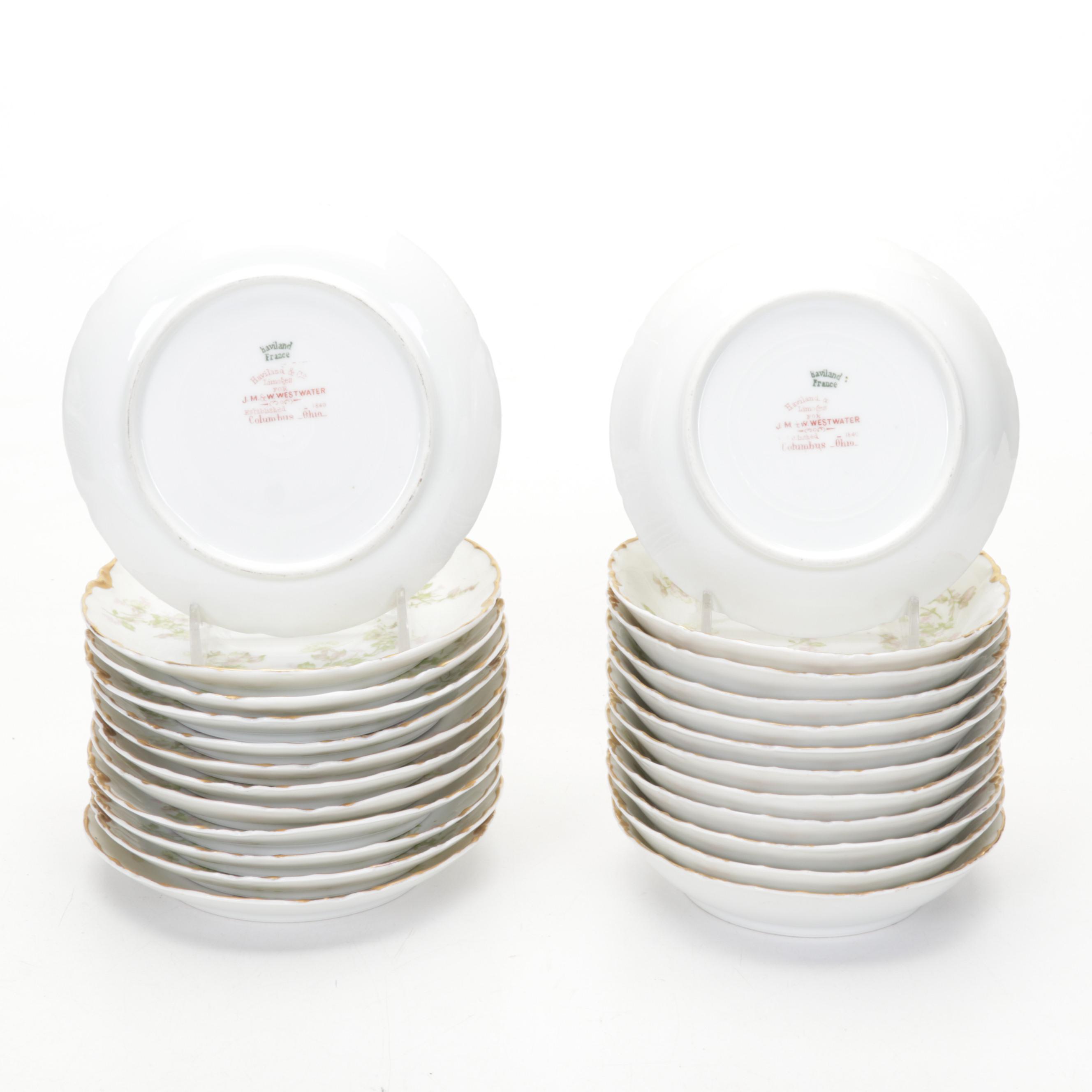 Haviland Limoges Rose Spray Porcelain Dinnerware, 1894-1931