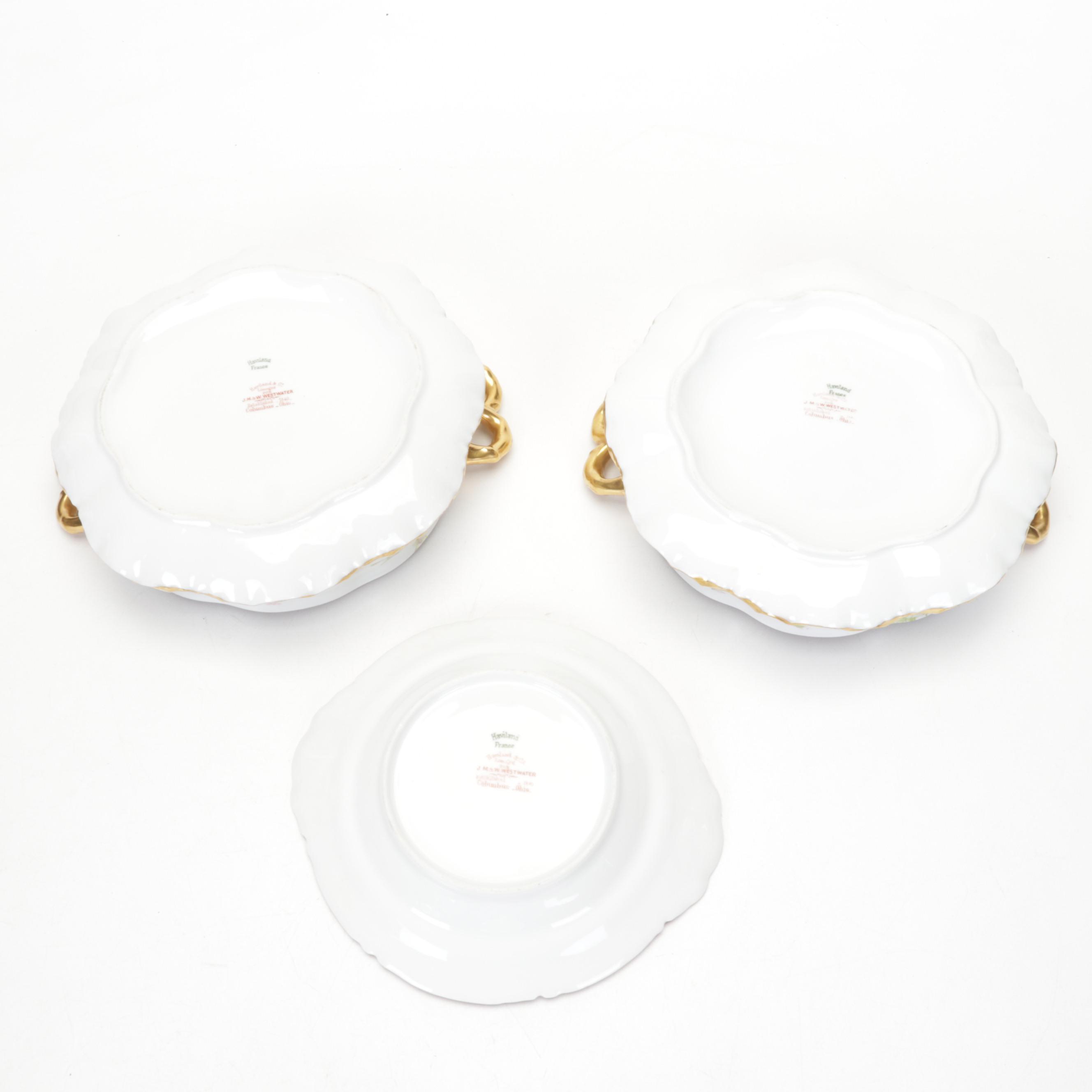 Haviland Limoges Rose Spray Porcelain Dinnerware, 1894-1931