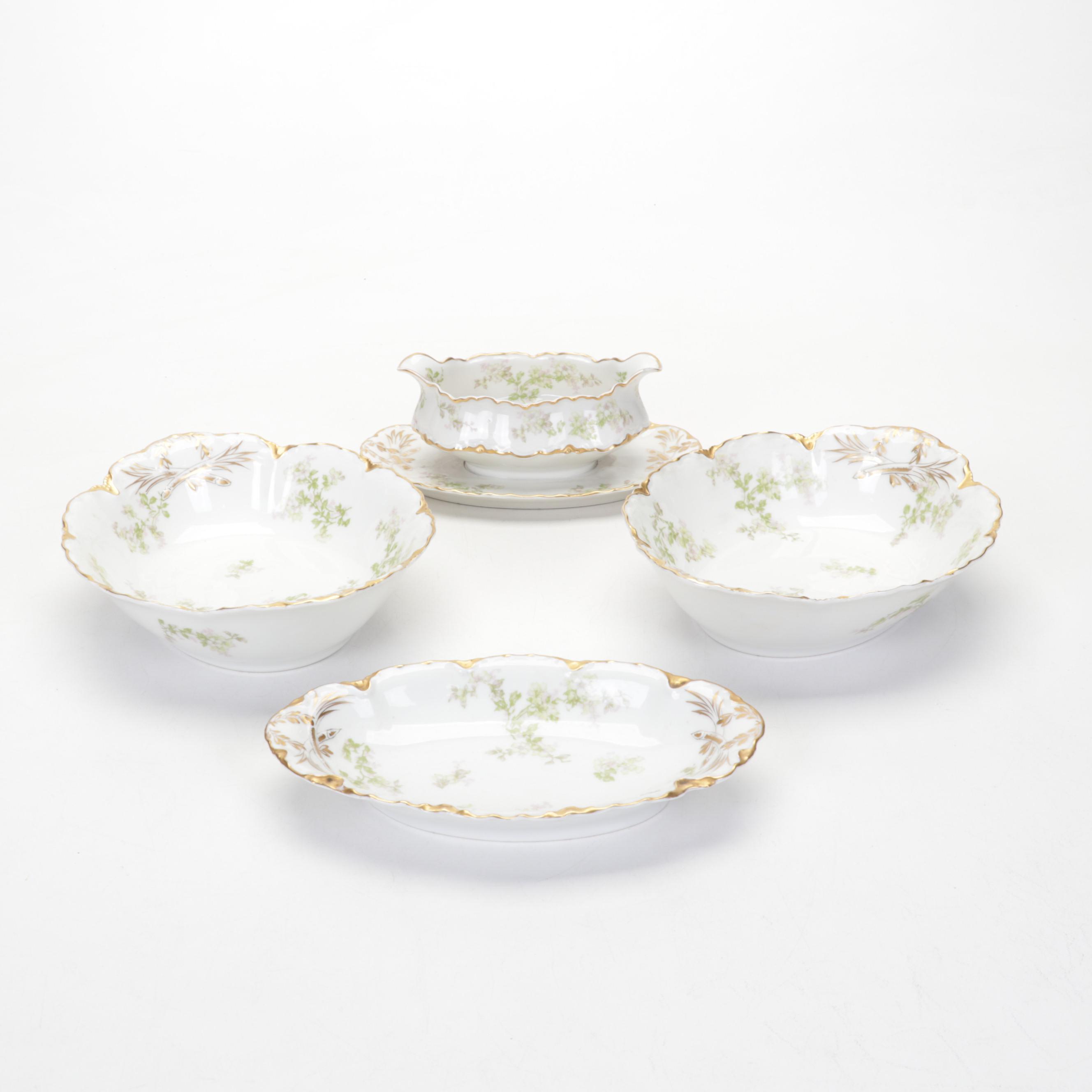 Haviland Limoges Rose Spray Porcelain Dinnerware, 1894-1931