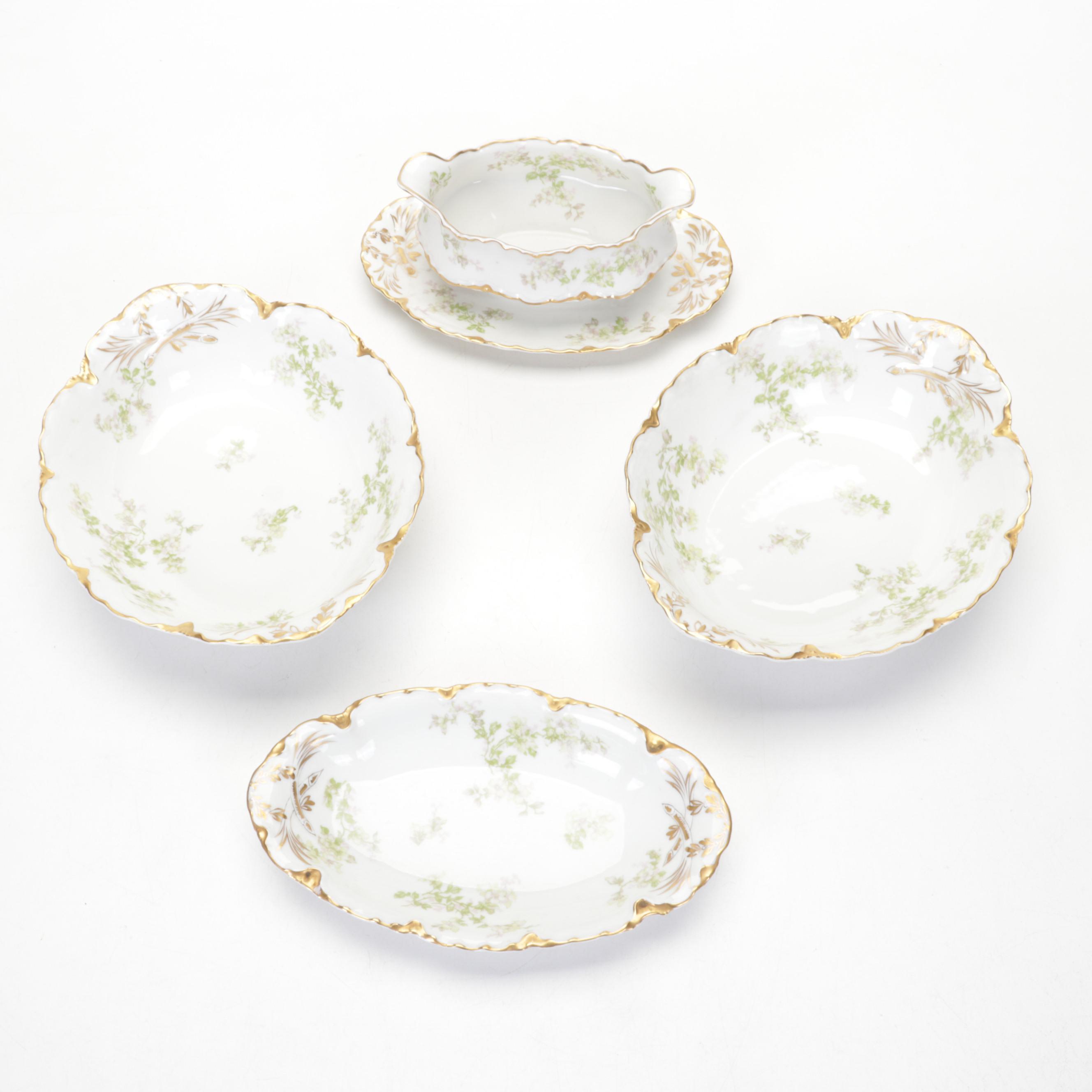 Haviland Limoges Rose Spray Porcelain Dinnerware, 1894-1931