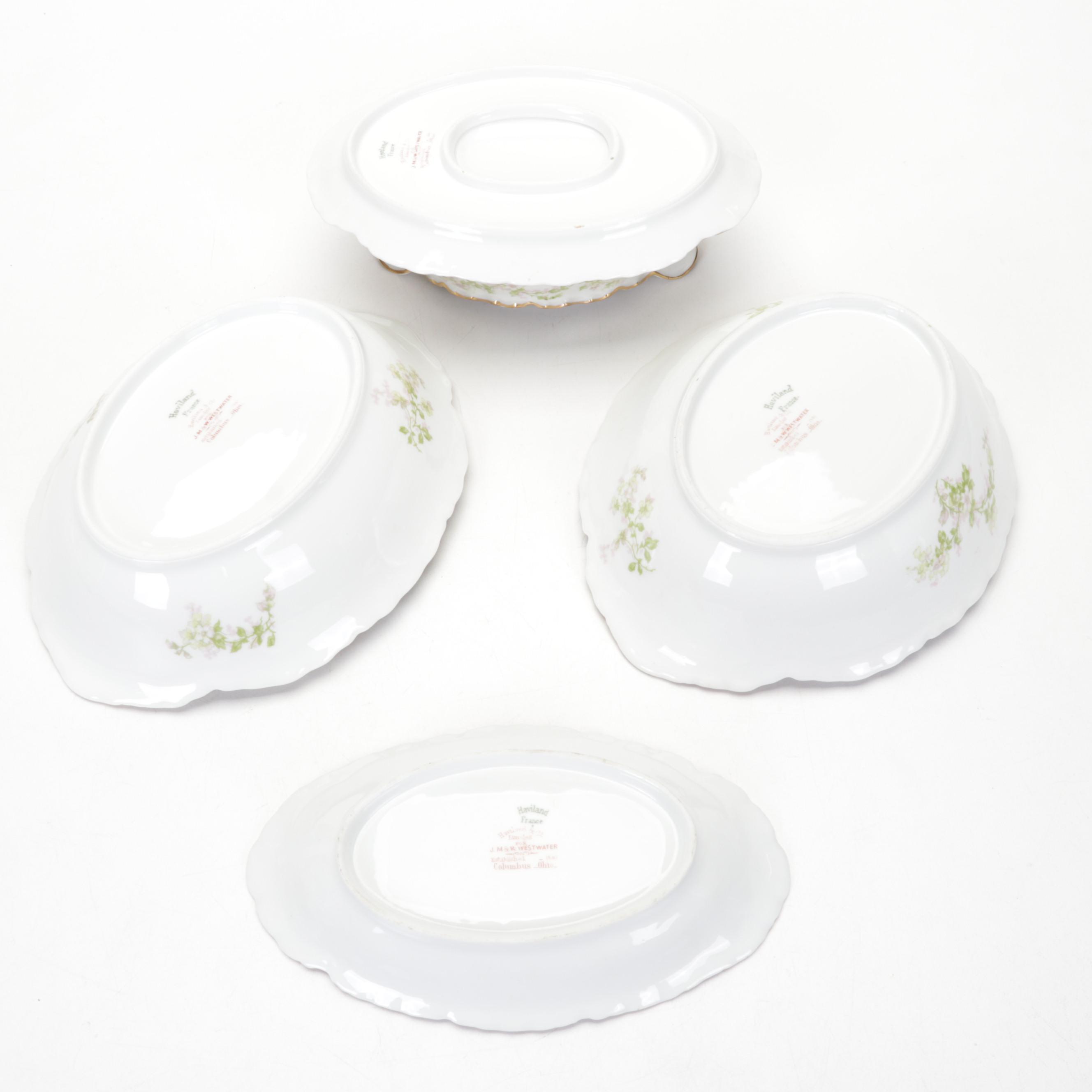 Haviland Limoges Rose Spray Porcelain Dinnerware, 1894-1931