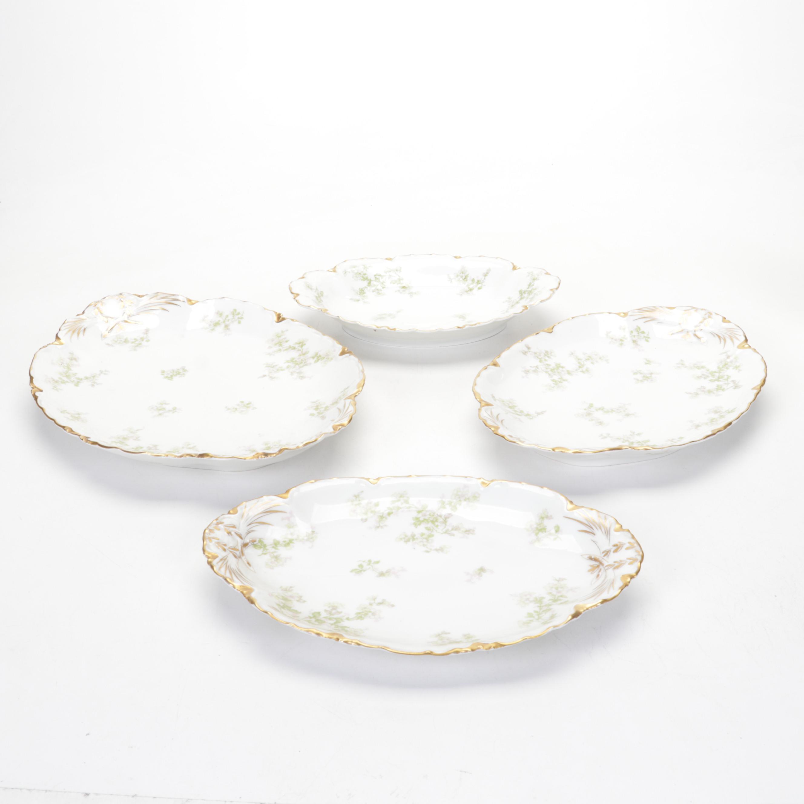 Haviland Limoges Rose Spray Porcelain Dinnerware, 1894-1931