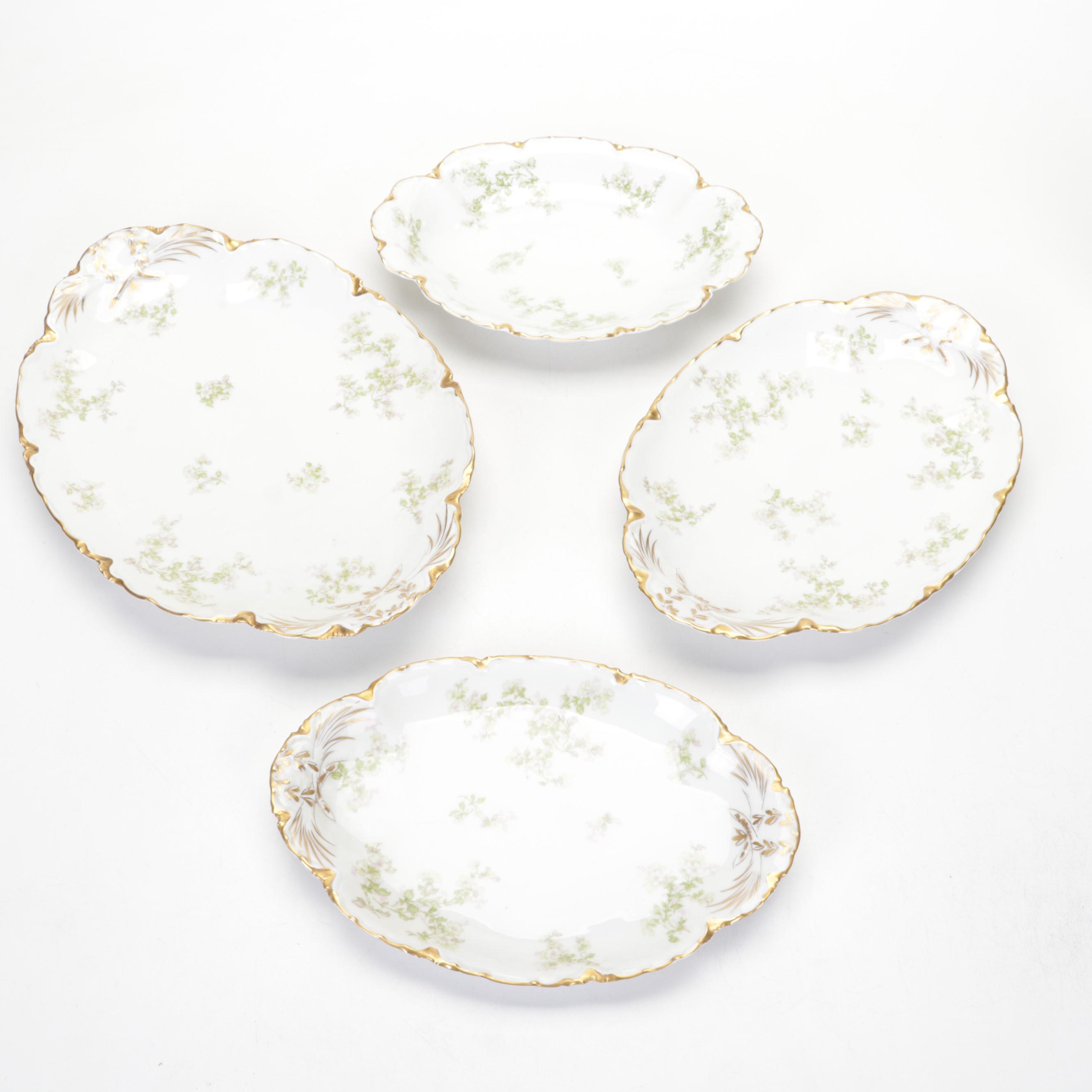 Haviland Limoges Rose Spray Porcelain Dinnerware, 1894-1931