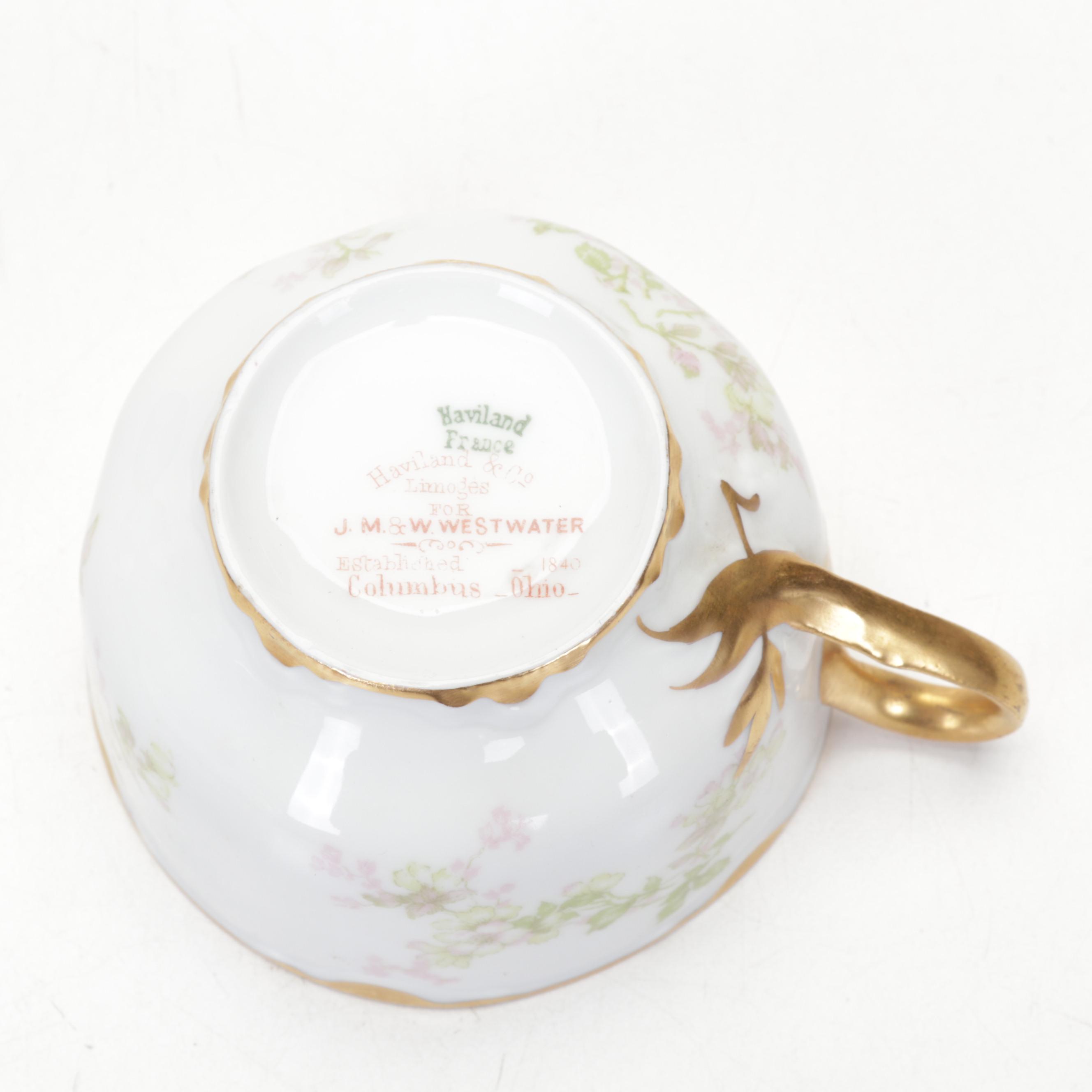Haviland Limoges Rose Spray Porcelain Dinnerware, 1894-1931