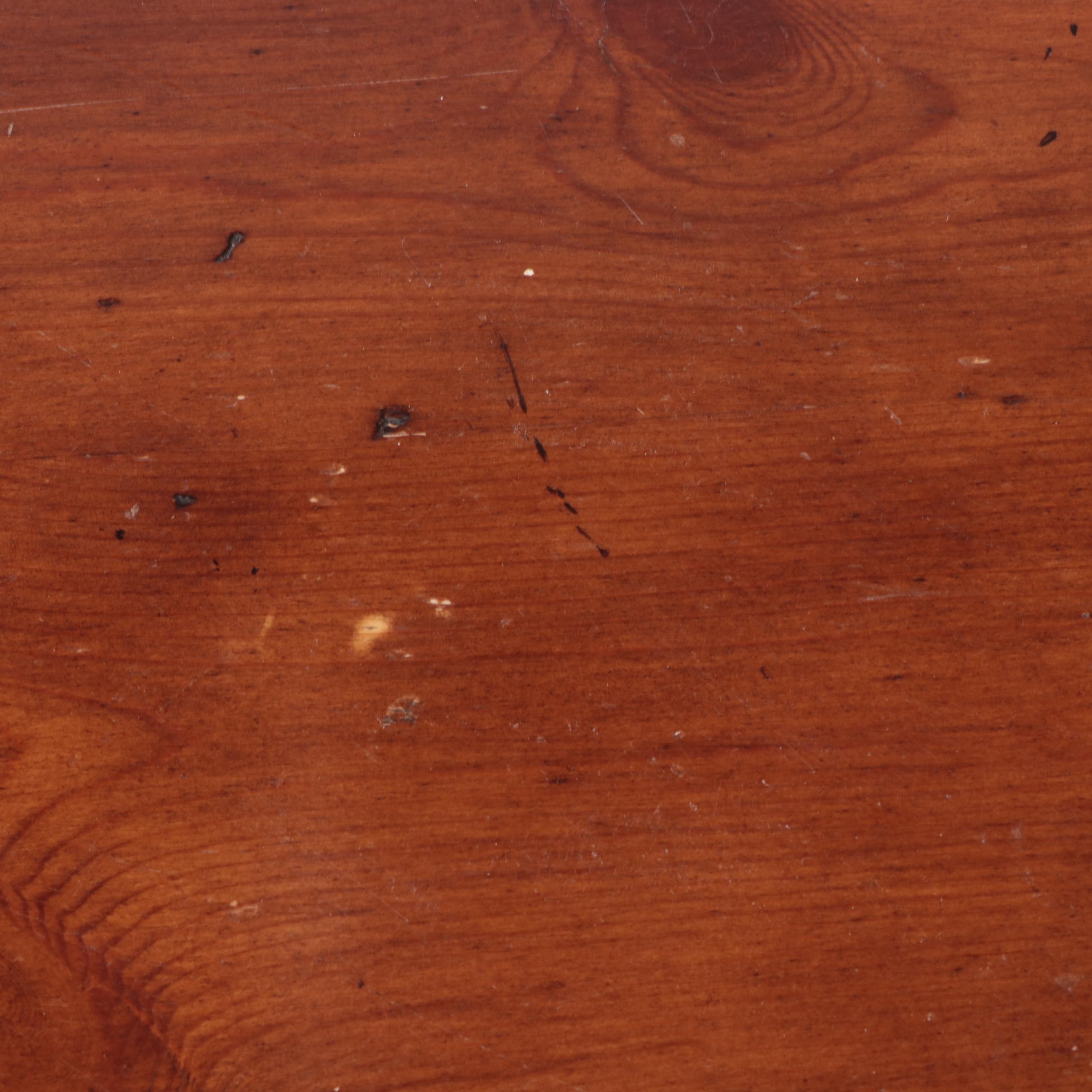 Baroque Style Iron and Pine Extending Dining Table