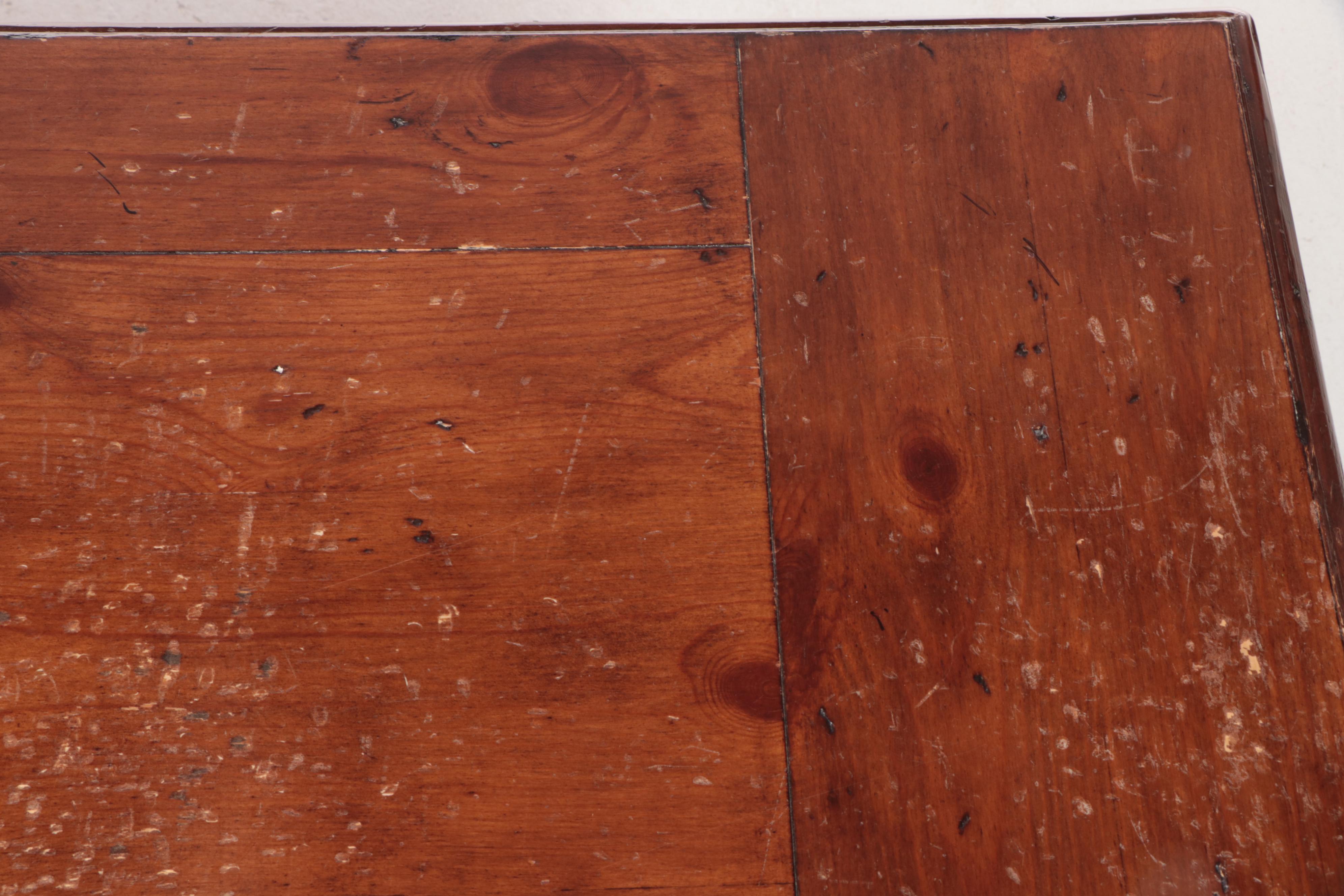 Baroque Style Iron and Pine Extending Dining Table