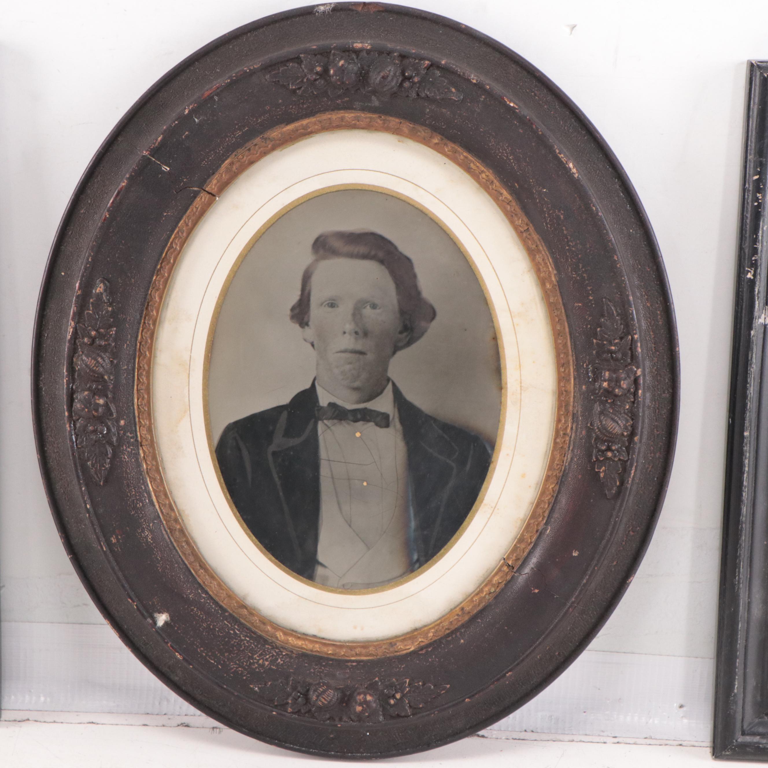 Embellished Silver Gelatin Portrait, Late 19th Century and More