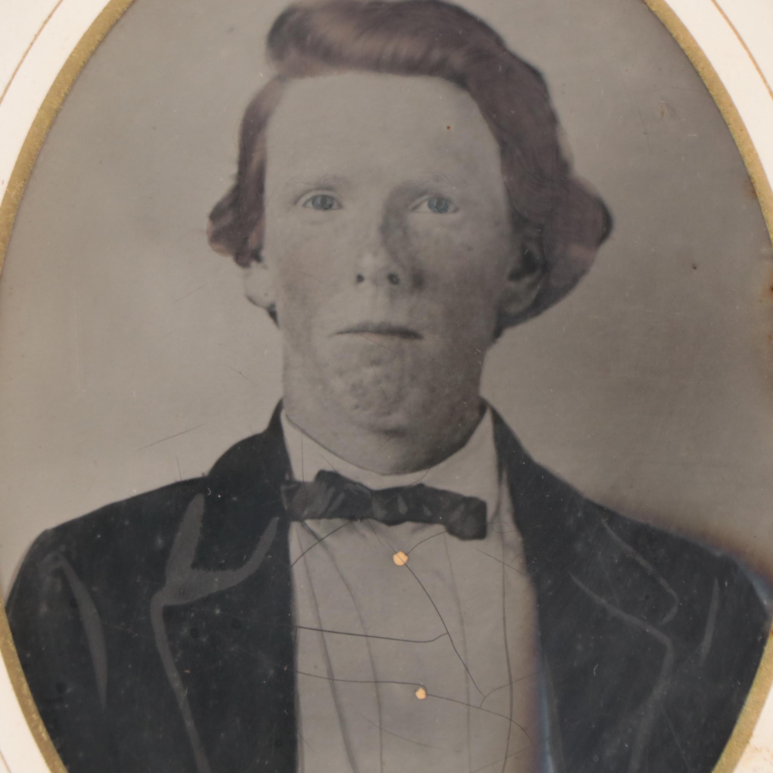 Embellished Silver Gelatin Portrait, Late 19th Century and More