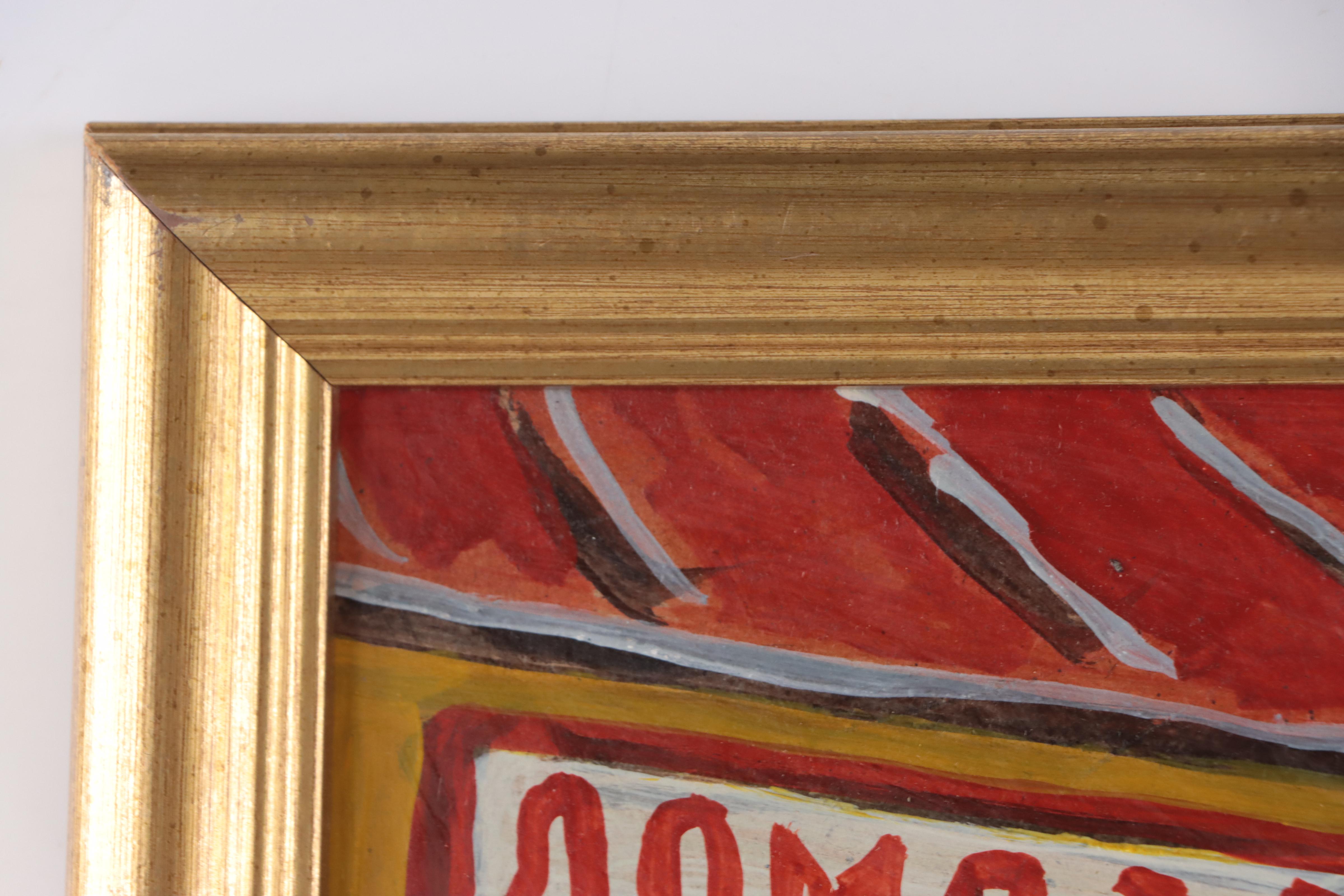 Vadim Maltzev Russian Folk Art Oil Painting of City Street Scene, 2020