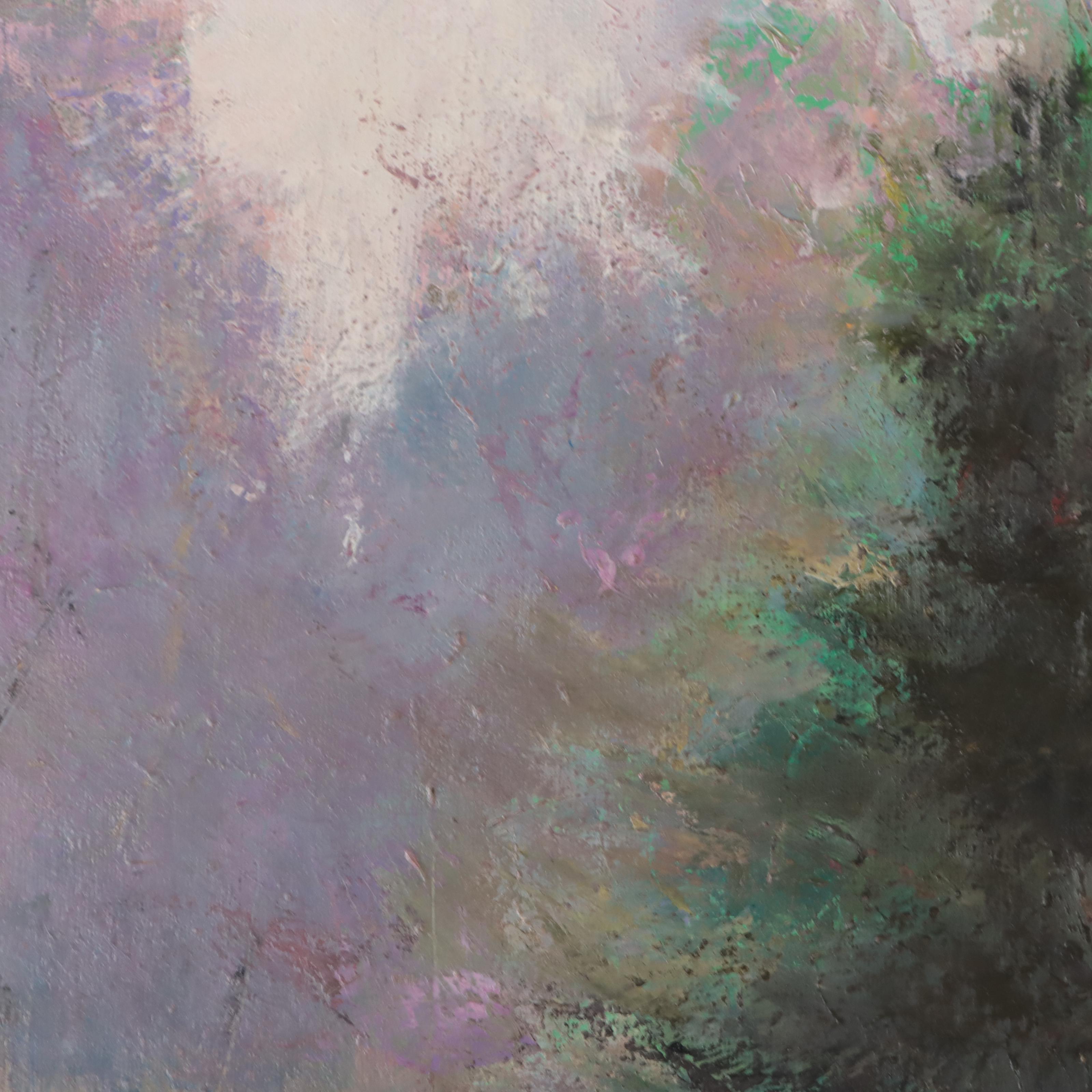 Jim Andrews Oil Painting of Lone Tree, Late 20th Century