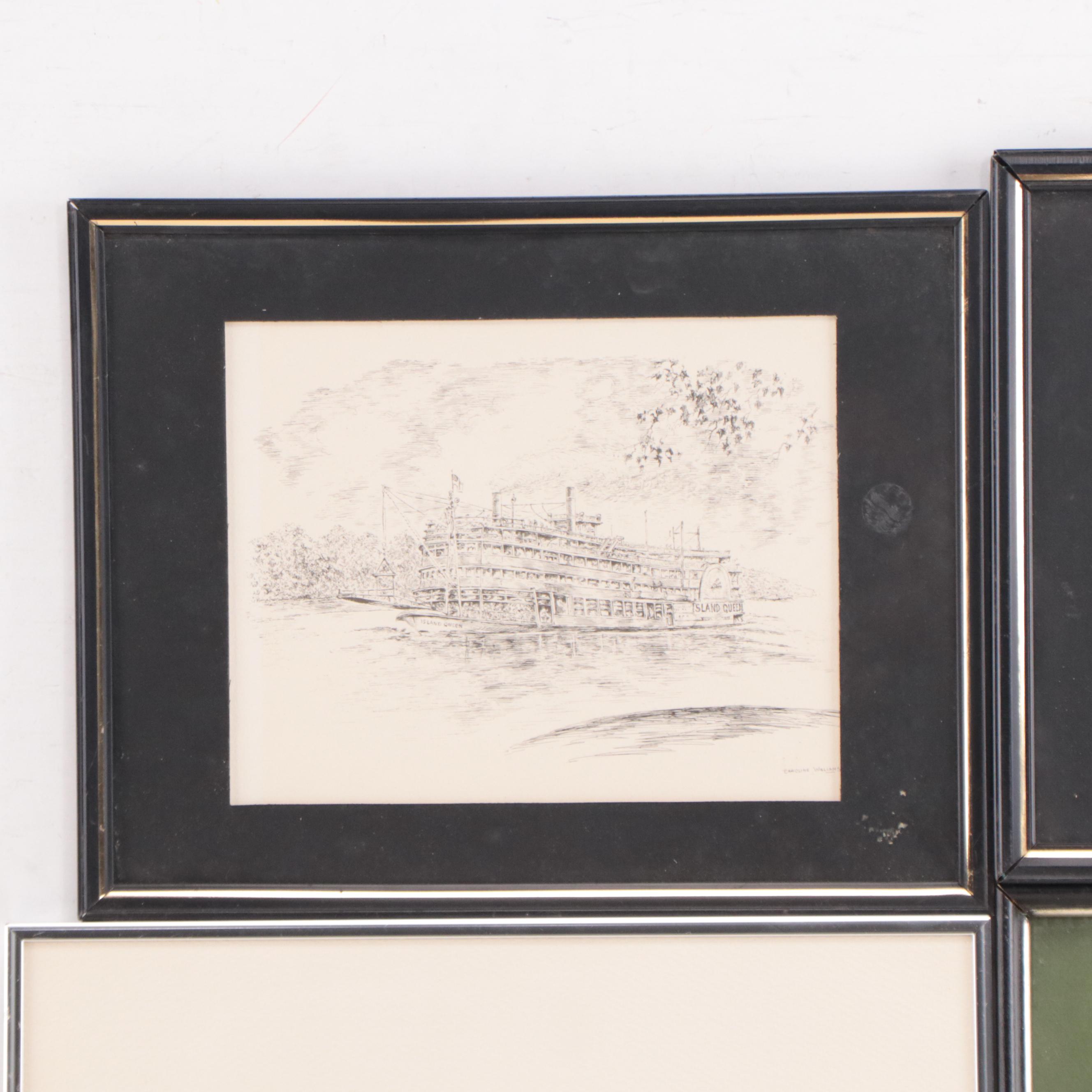 Lithographs and Halftones of Cincinnati City Scenes