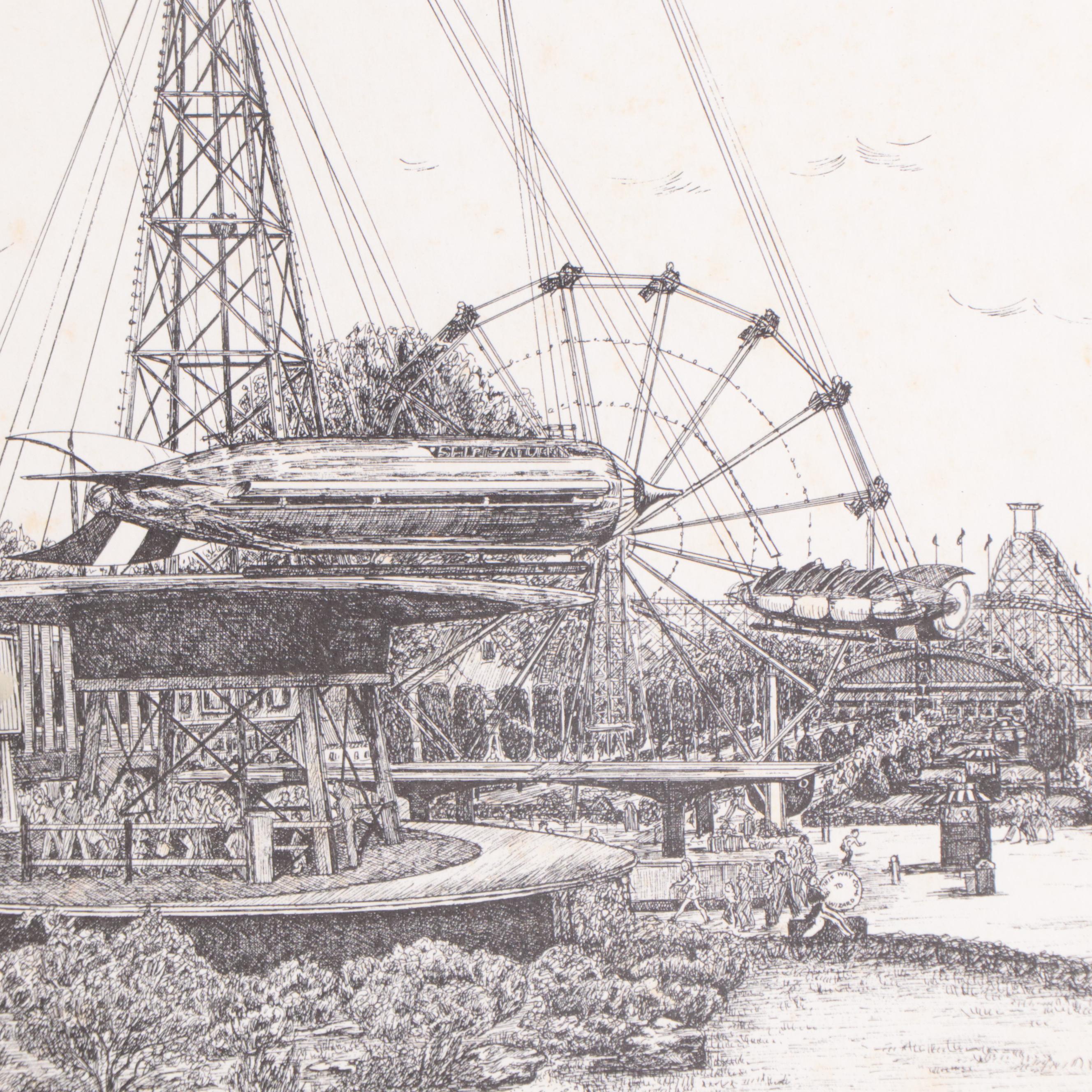 Lithographs and Halftones of Cincinnati City Scenes