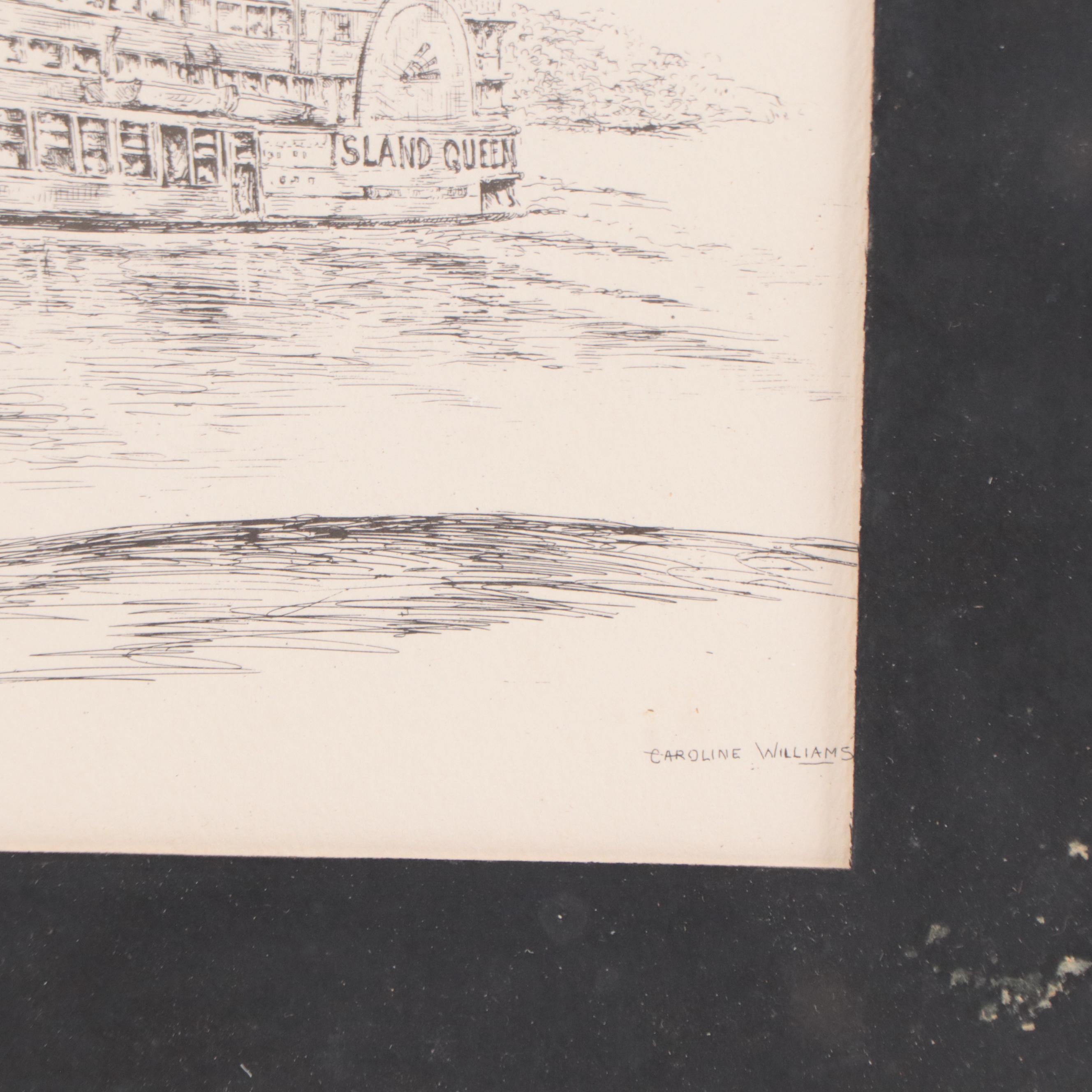 Lithographs and Halftones of Cincinnati City Scenes