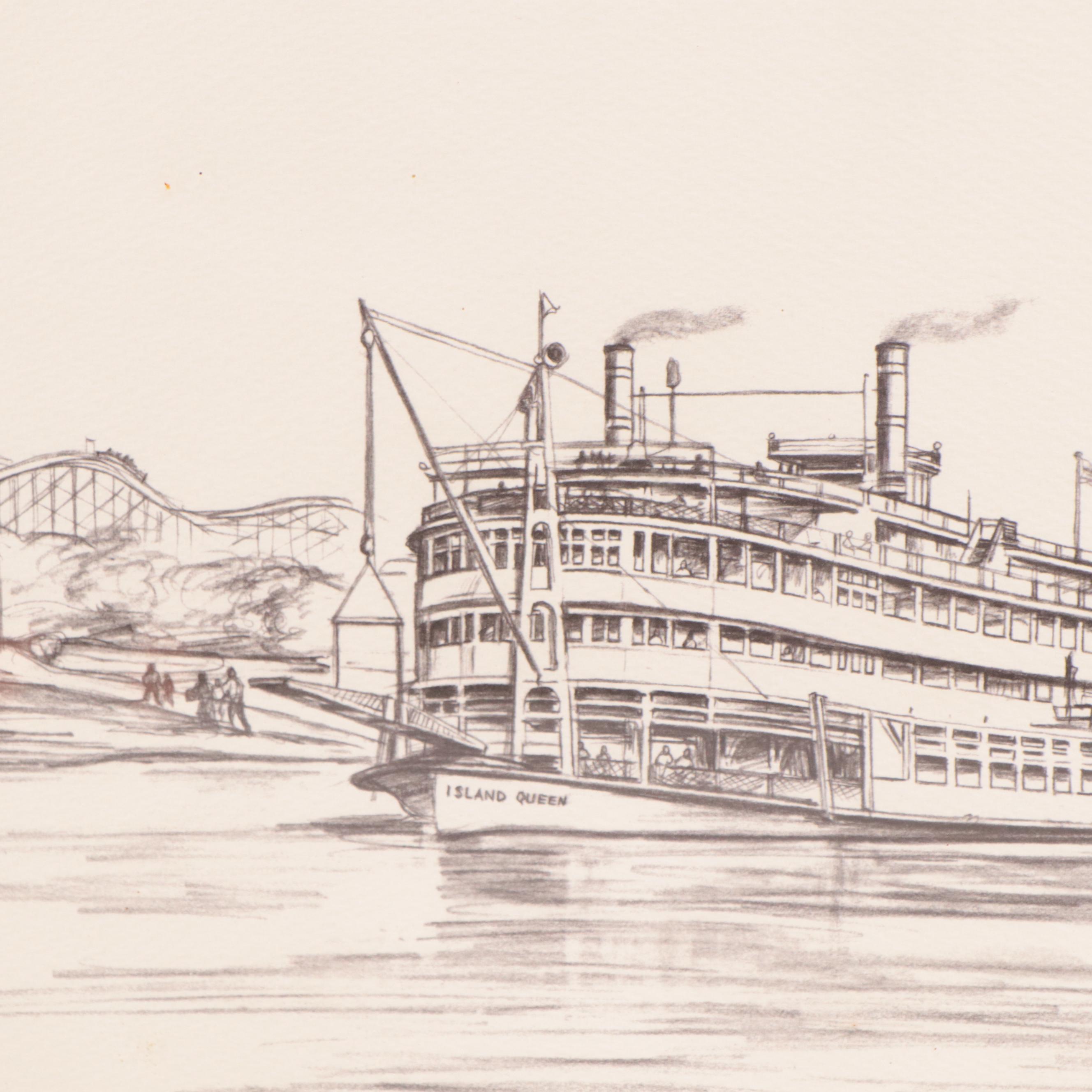 Lithographs and Halftones of Cincinnati City Scenes