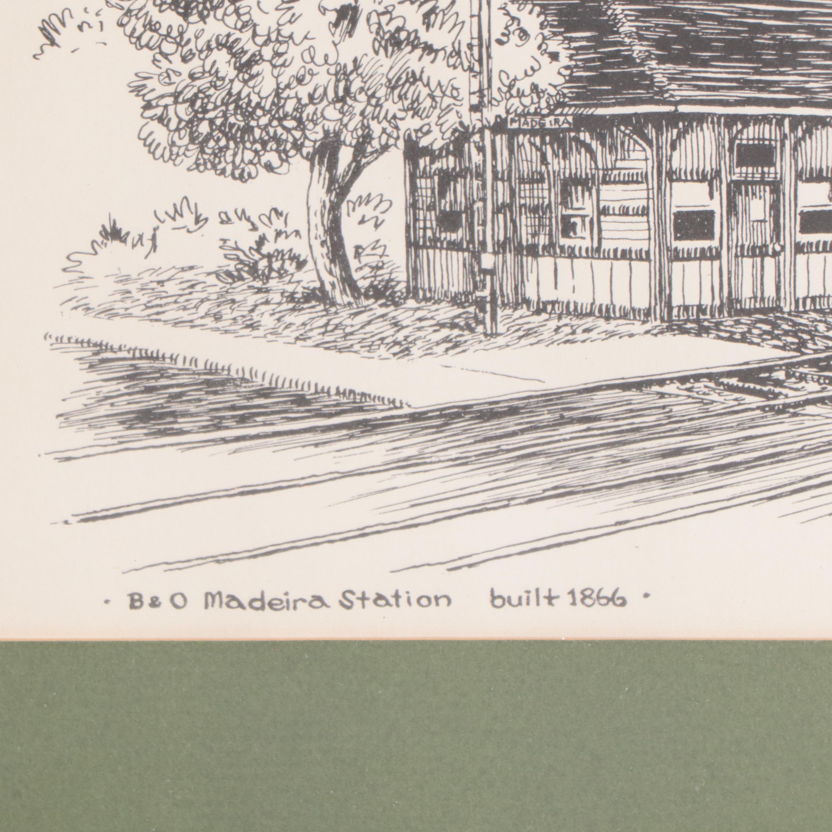 Lithographs and Halftones of Cincinnati City Scenes