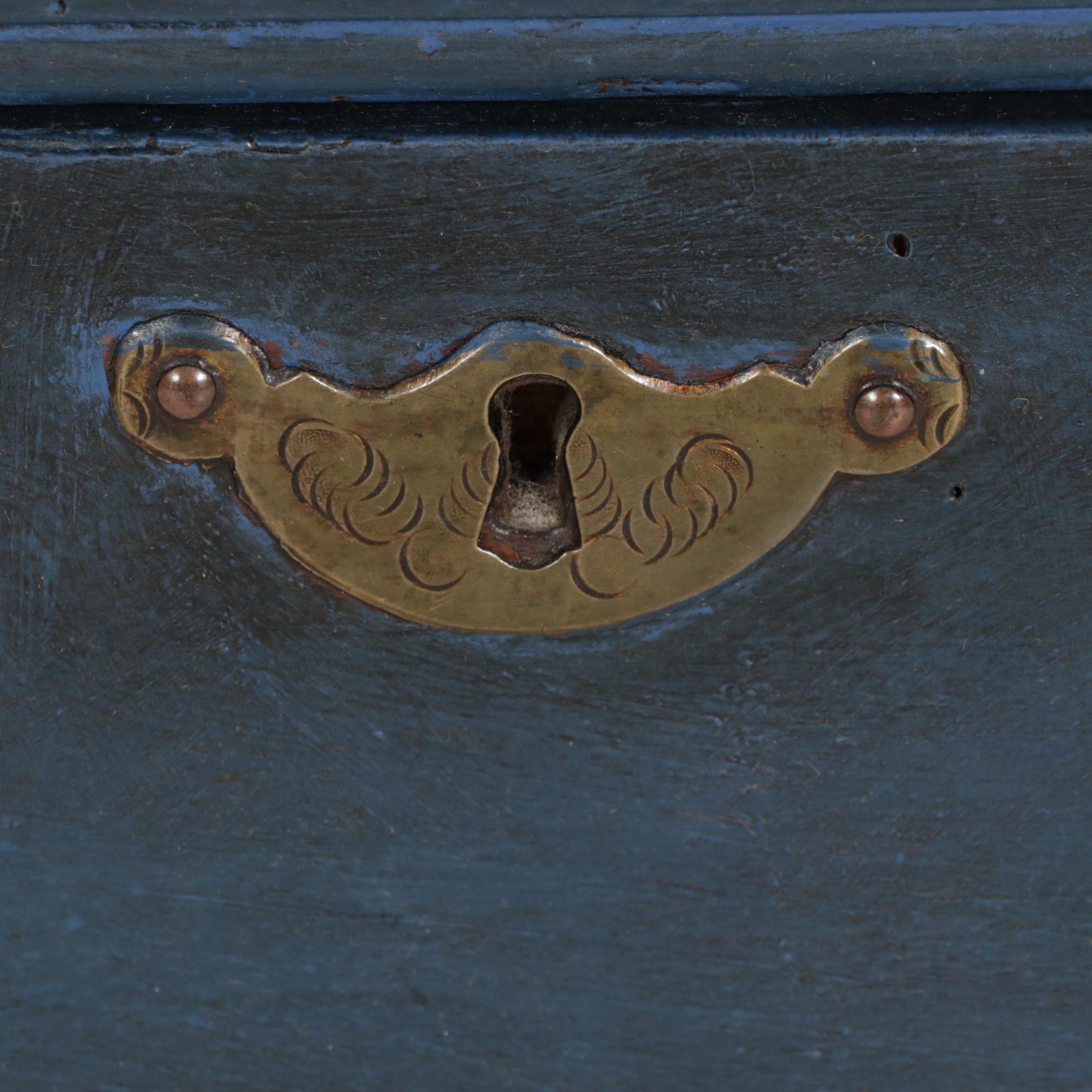 Painted Wood Work Table, Early to Mid 20th Century with Newer Paint