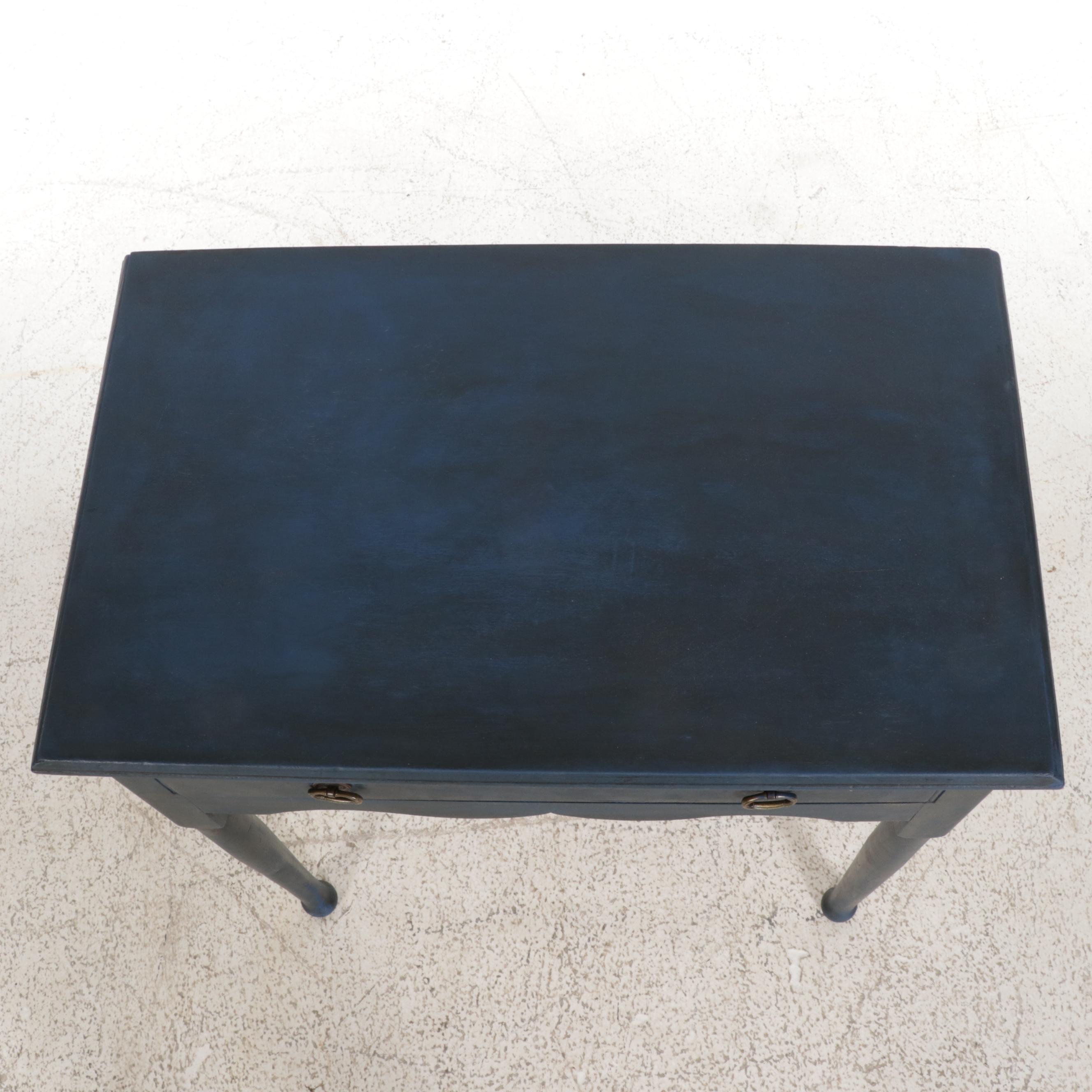 Painted Wood Work Table, Early to Mid 20th Century with Newer Paint