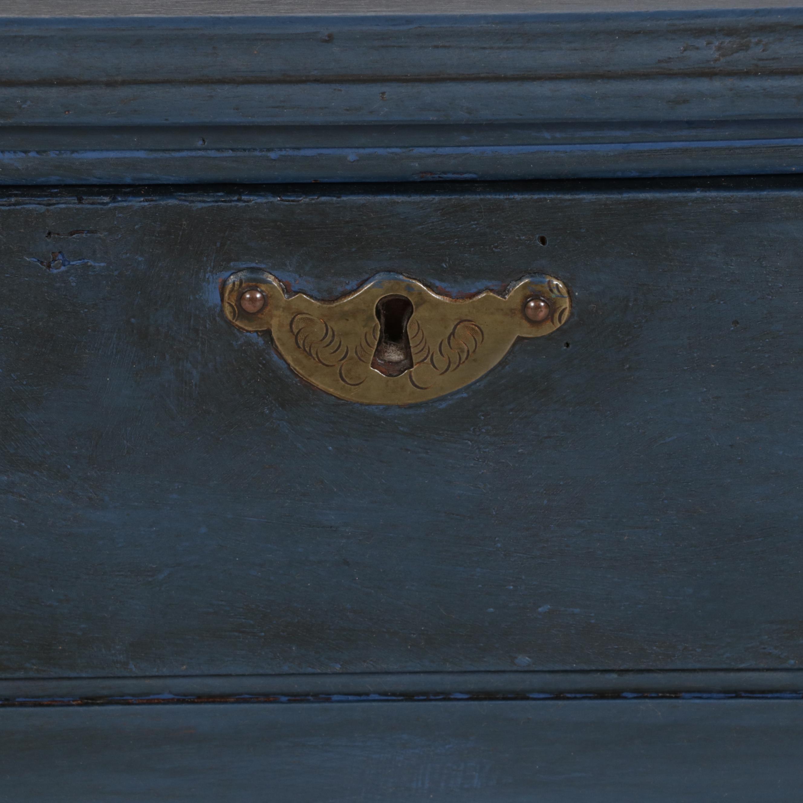 Painted Wood Work Table, Early to Mid 20th Century with Newer Paint