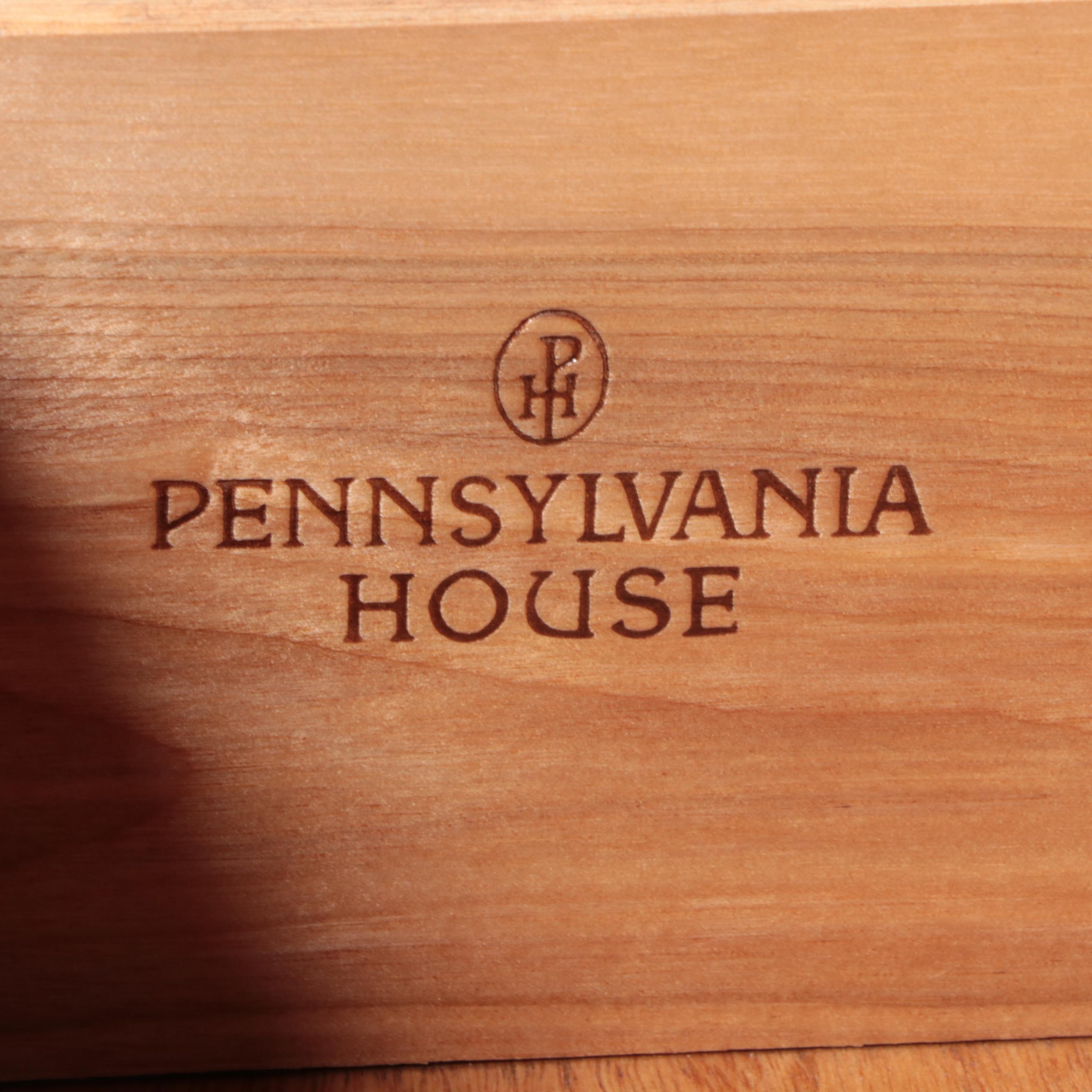 Pennsylvania House Pair of Wall Unit Bookcase Cabinets in Cherry Finish