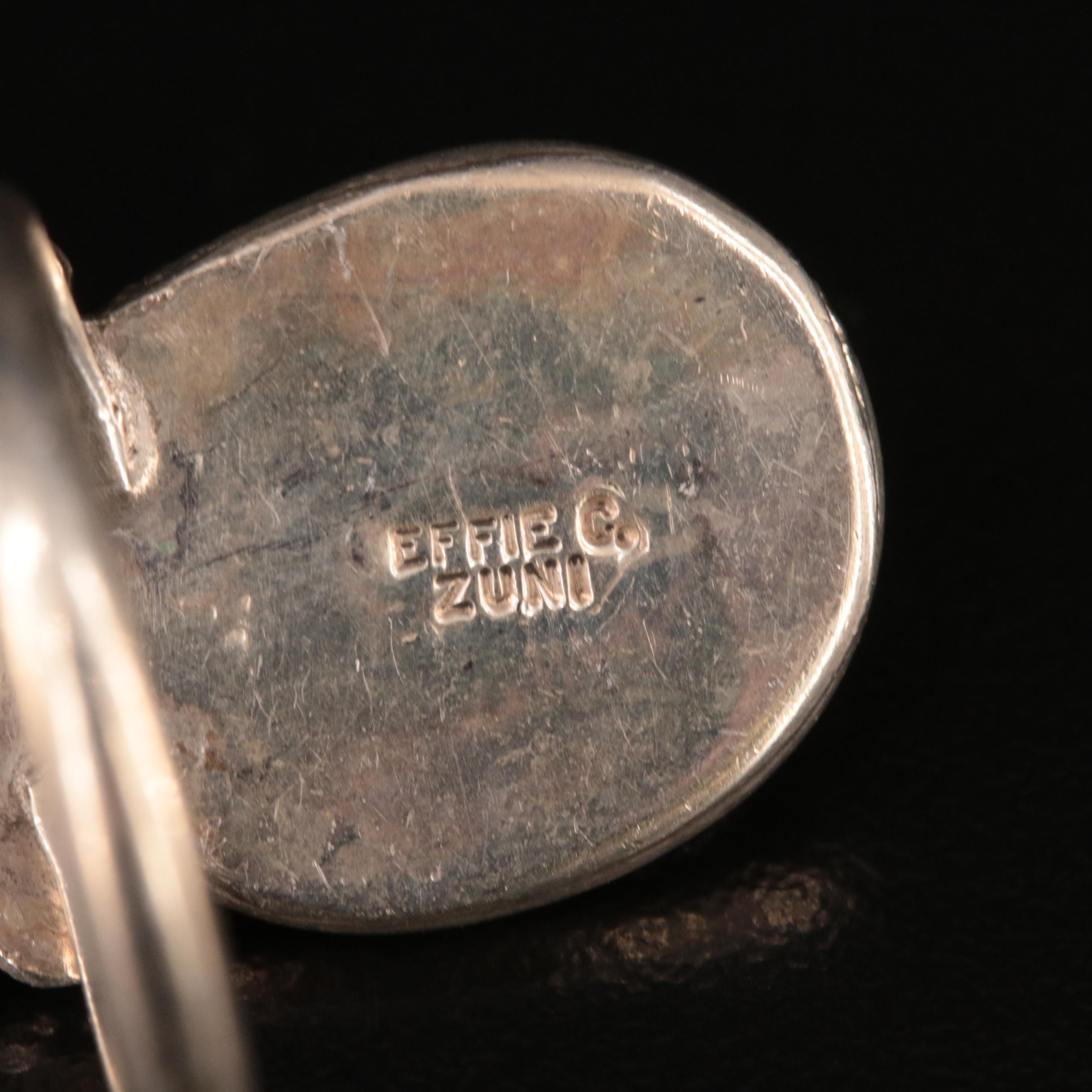 Effie Calavaza Zuni Snake Ring and Sterling Ring Selection